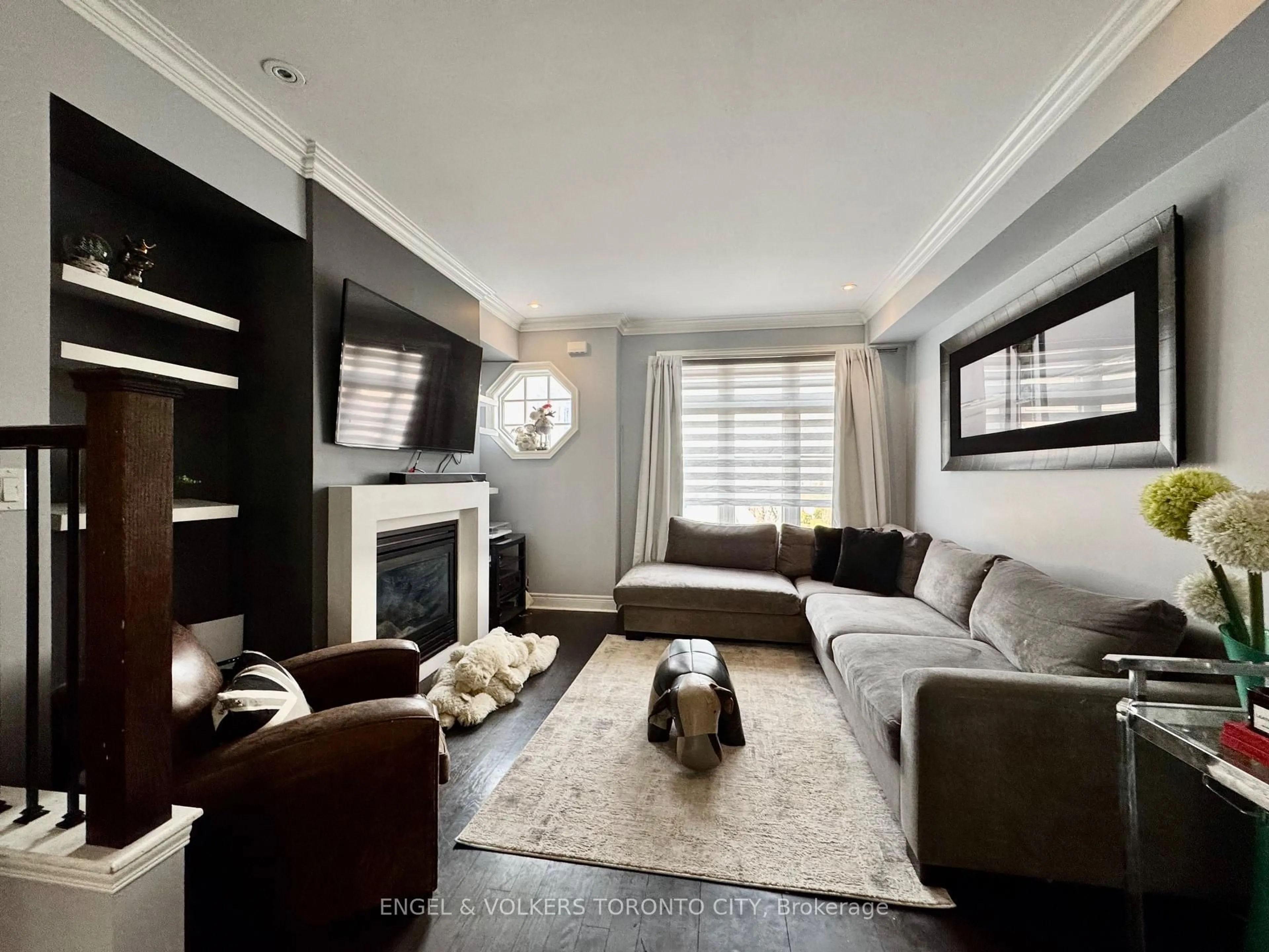 Living room with furniture, unknown for 77 Ruby Lang Lane, Toronto Ontario M8Z 0B8