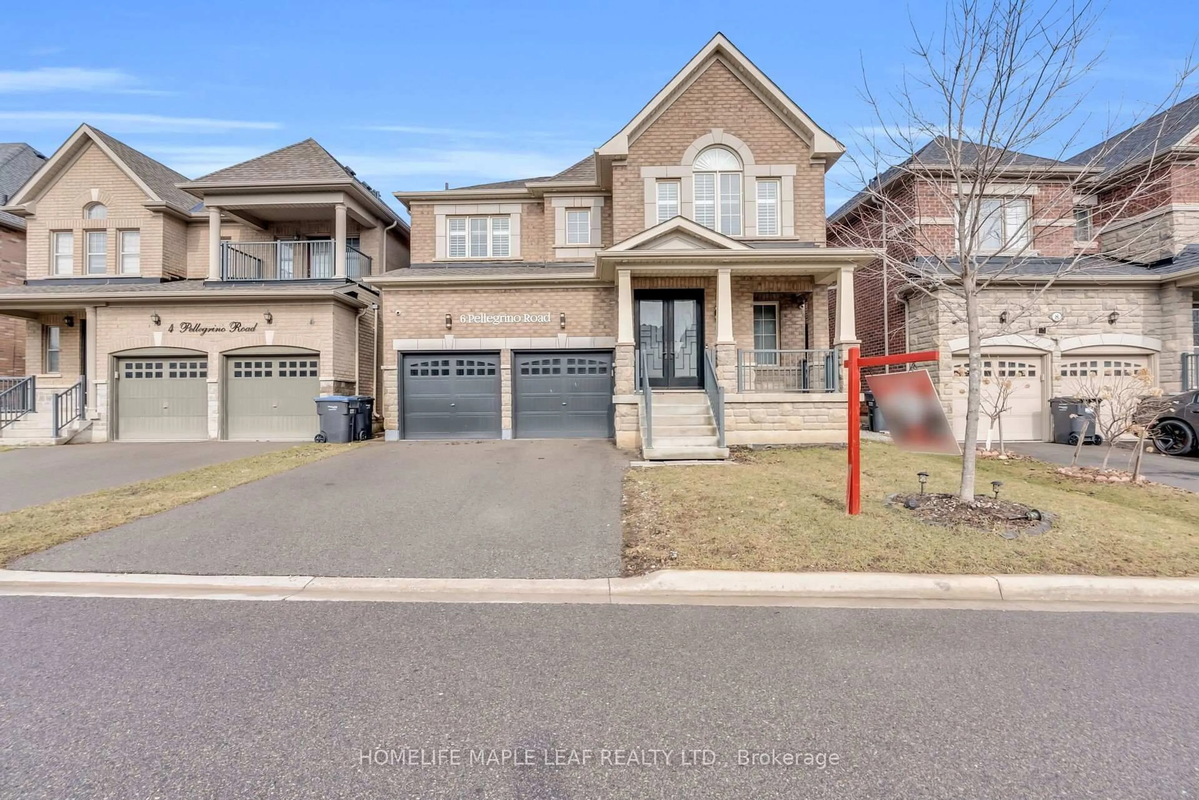 Home with brick exterior material, street for 6 Pellegrino Rd, Brampton Ontario L7A 4V5