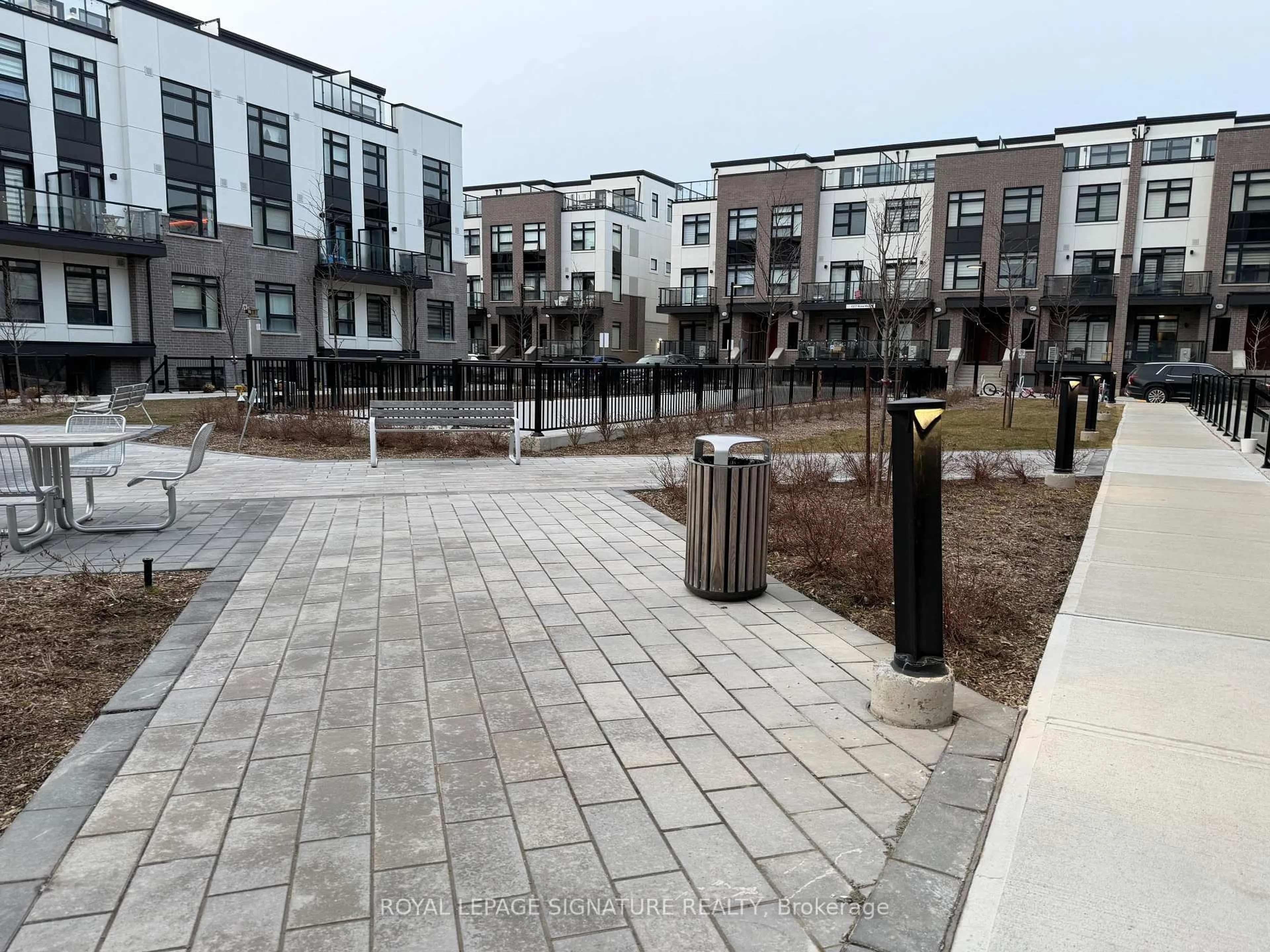 Patio, street for 1597 Rose Way #124, Milton Ontario L9E 0J3