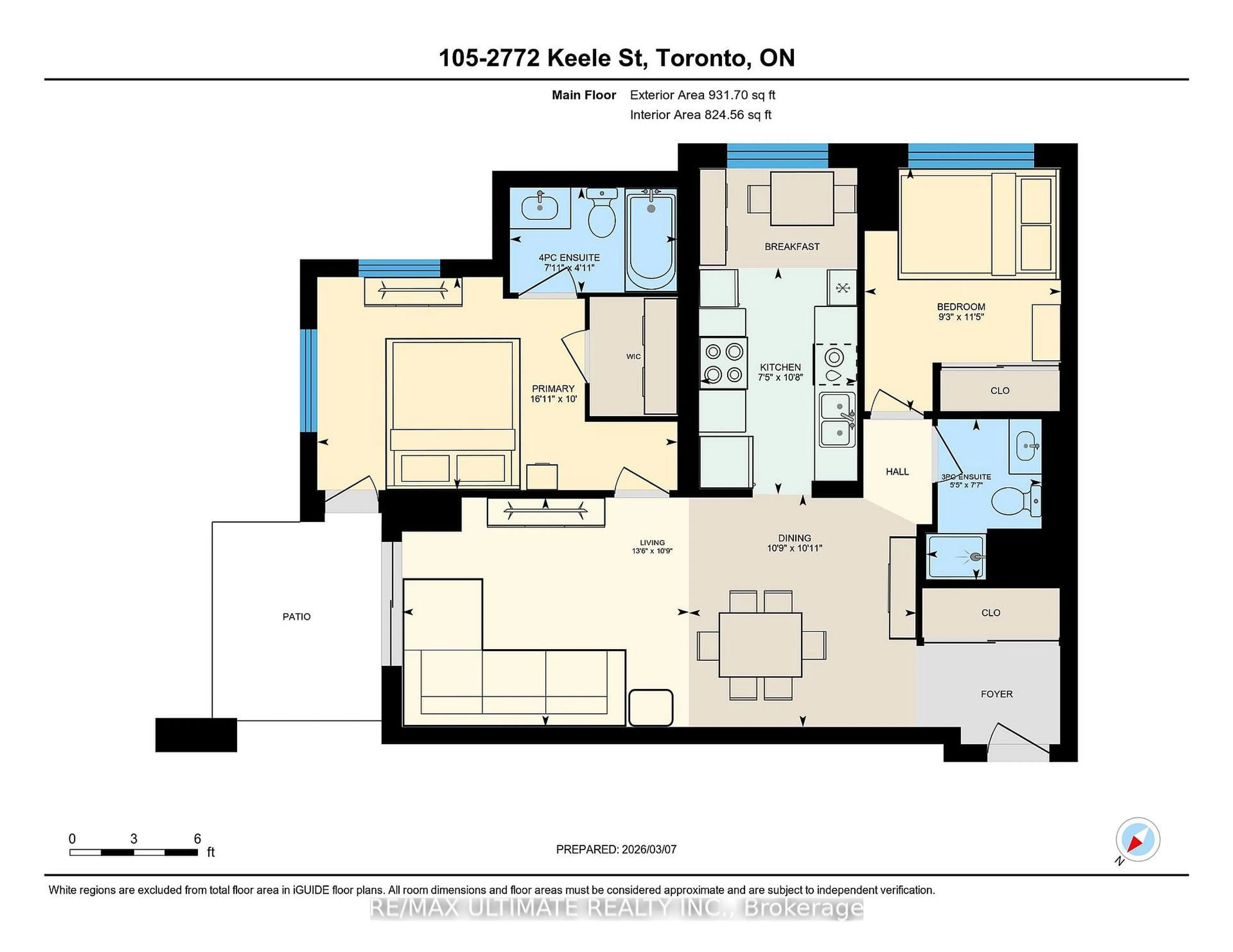 Floor plan for 2772 Keele St #105, Toronto Ontario M3M 0A3