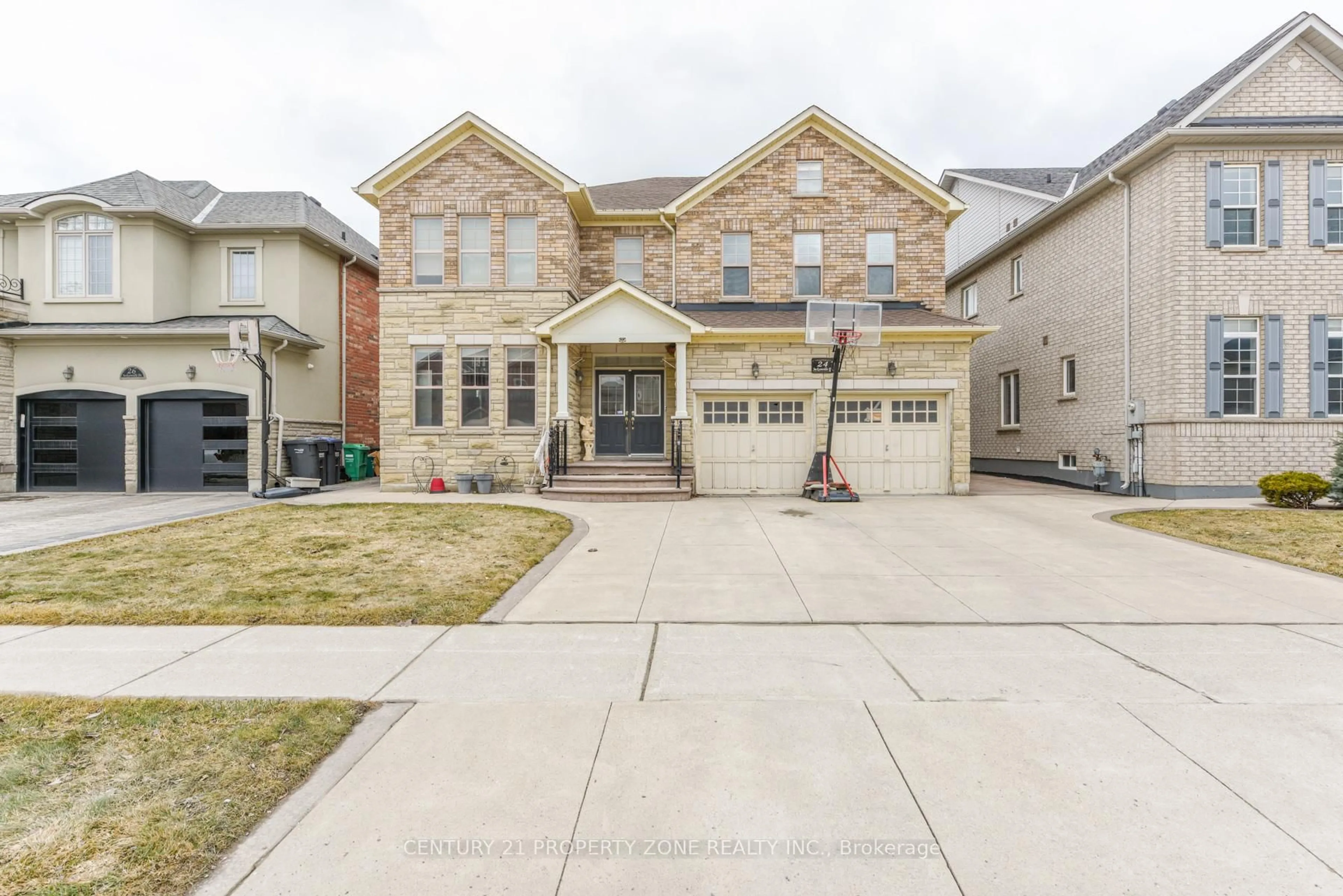 Home with brick exterior material, street for 24 Jacksonville Dr, Brampton Ontario L6P 2Z3