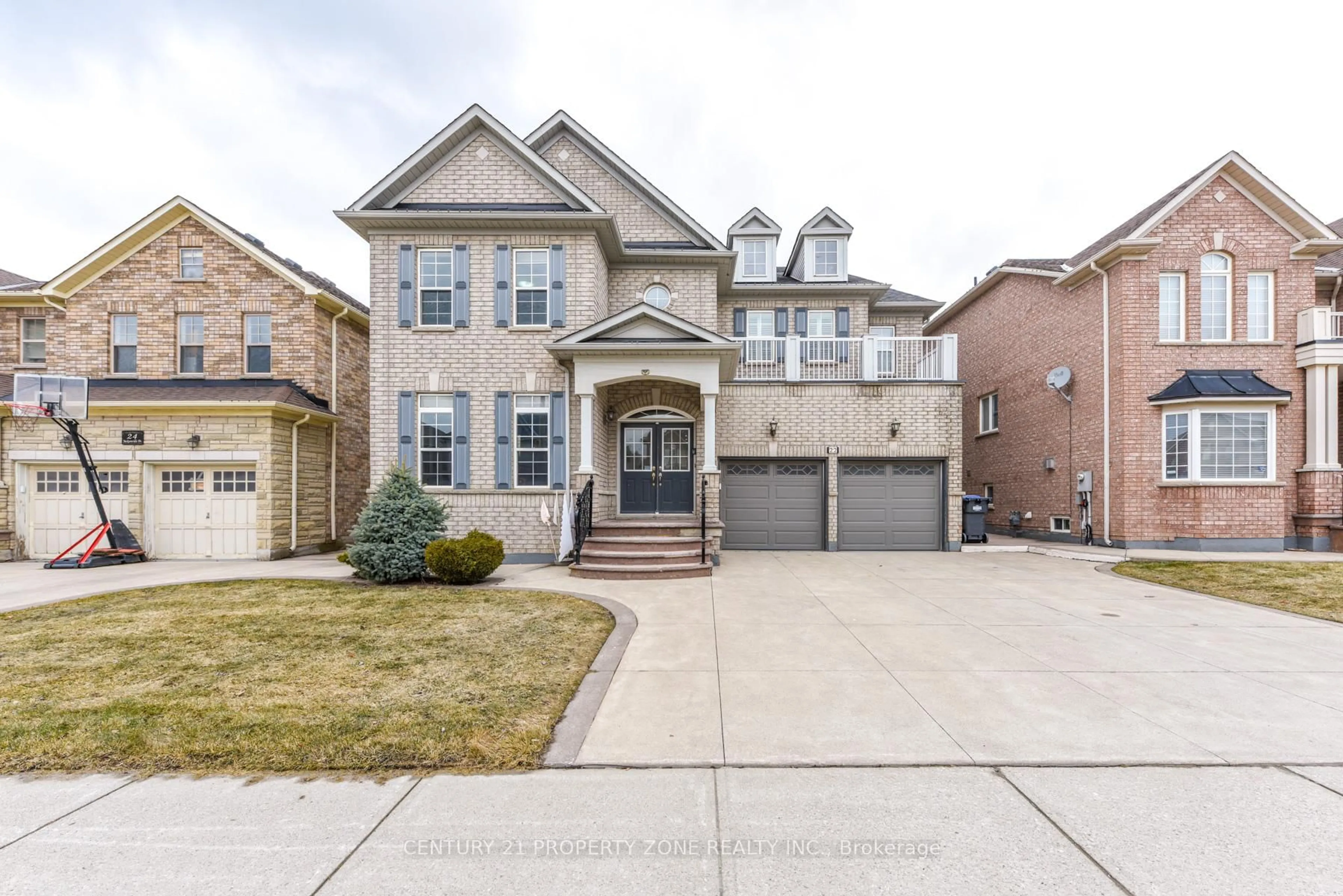 Home with brick exterior material, street for 22 Jacksonville Dr, Brampton Ontario L6P 2Z3