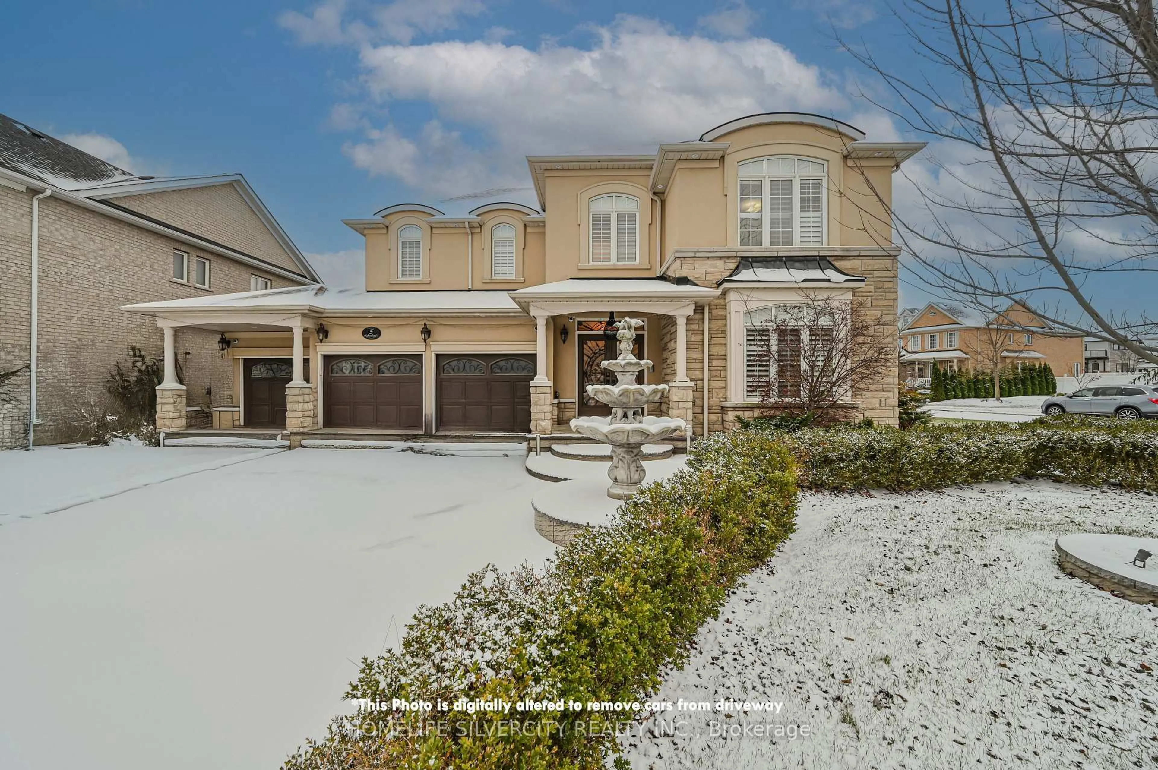 Home with brick exterior material, street for 5 Highvalley Circ, Brampton Ontario L6P 2C6