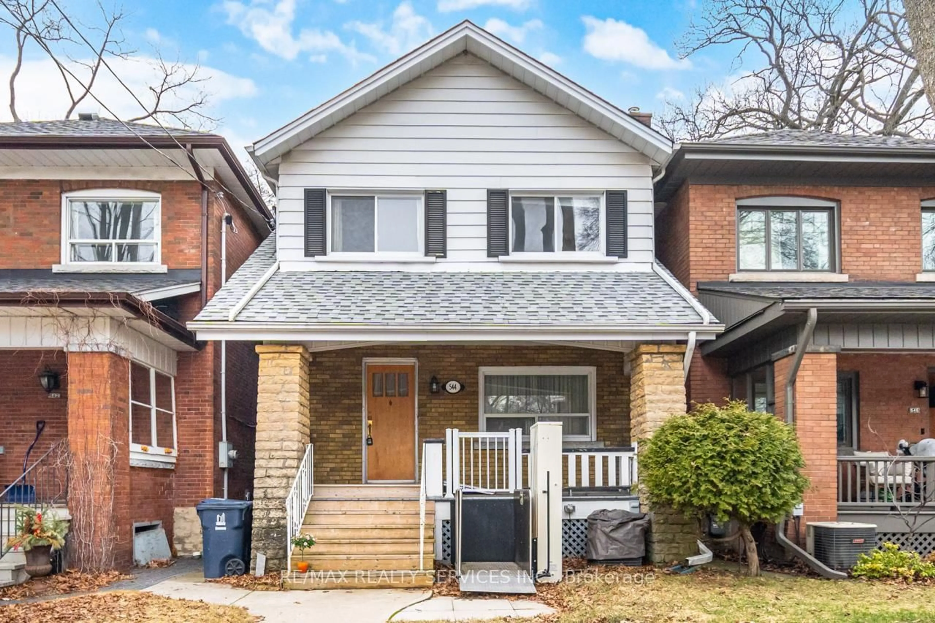 Home with brick exterior material, street for 544 Windermere Ave, Toronto Ontario M6S 3L7