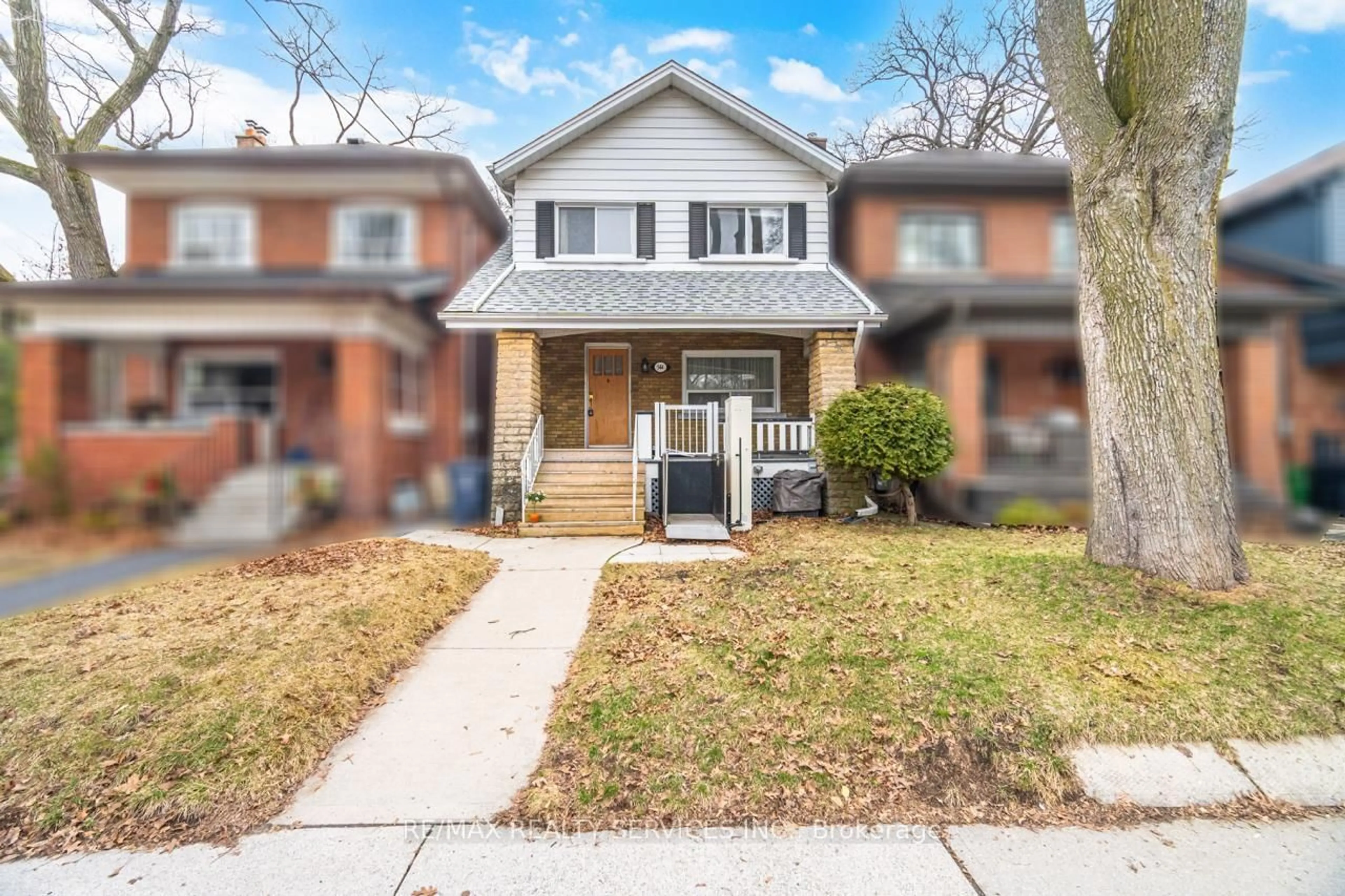 Home with brick exterior material, street for 544 Windermere Ave, Toronto Ontario M6S 3L7