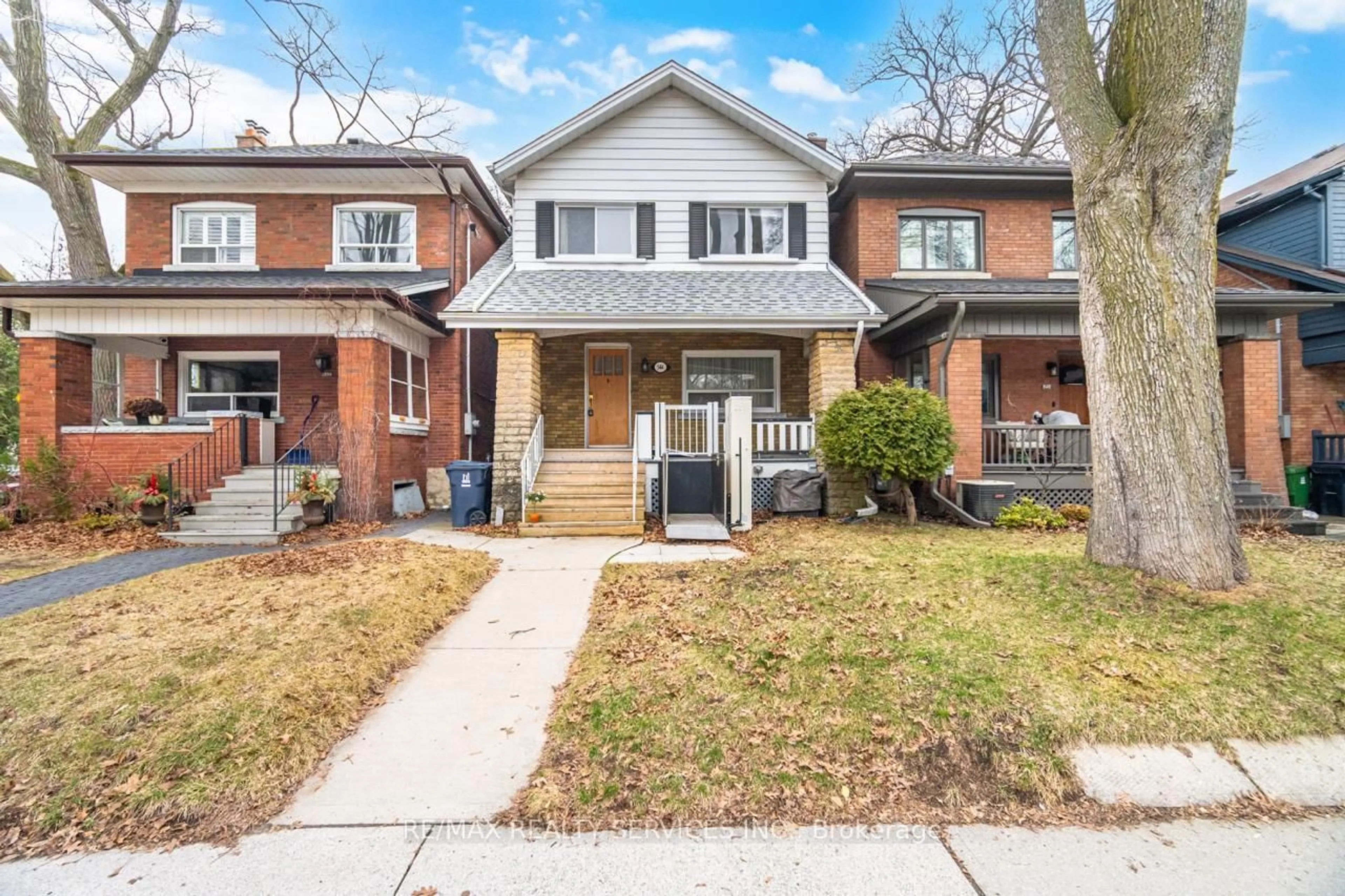 Home with brick exterior material, street for 544 Windermere Ave, Toronto Ontario M6S 3L7