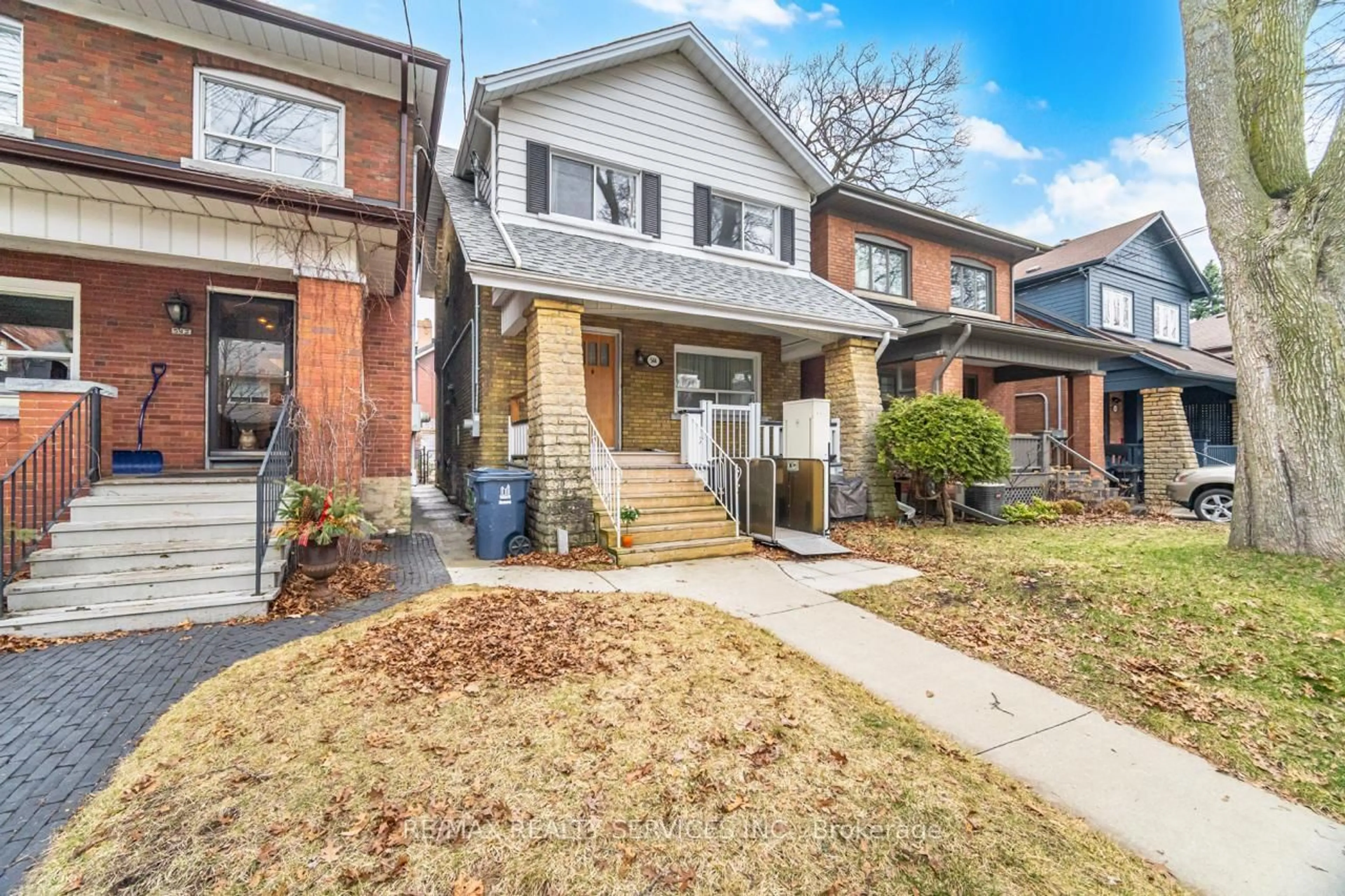 Home with brick exterior material, street for 544 Windermere Ave, Toronto Ontario M6S 3L7