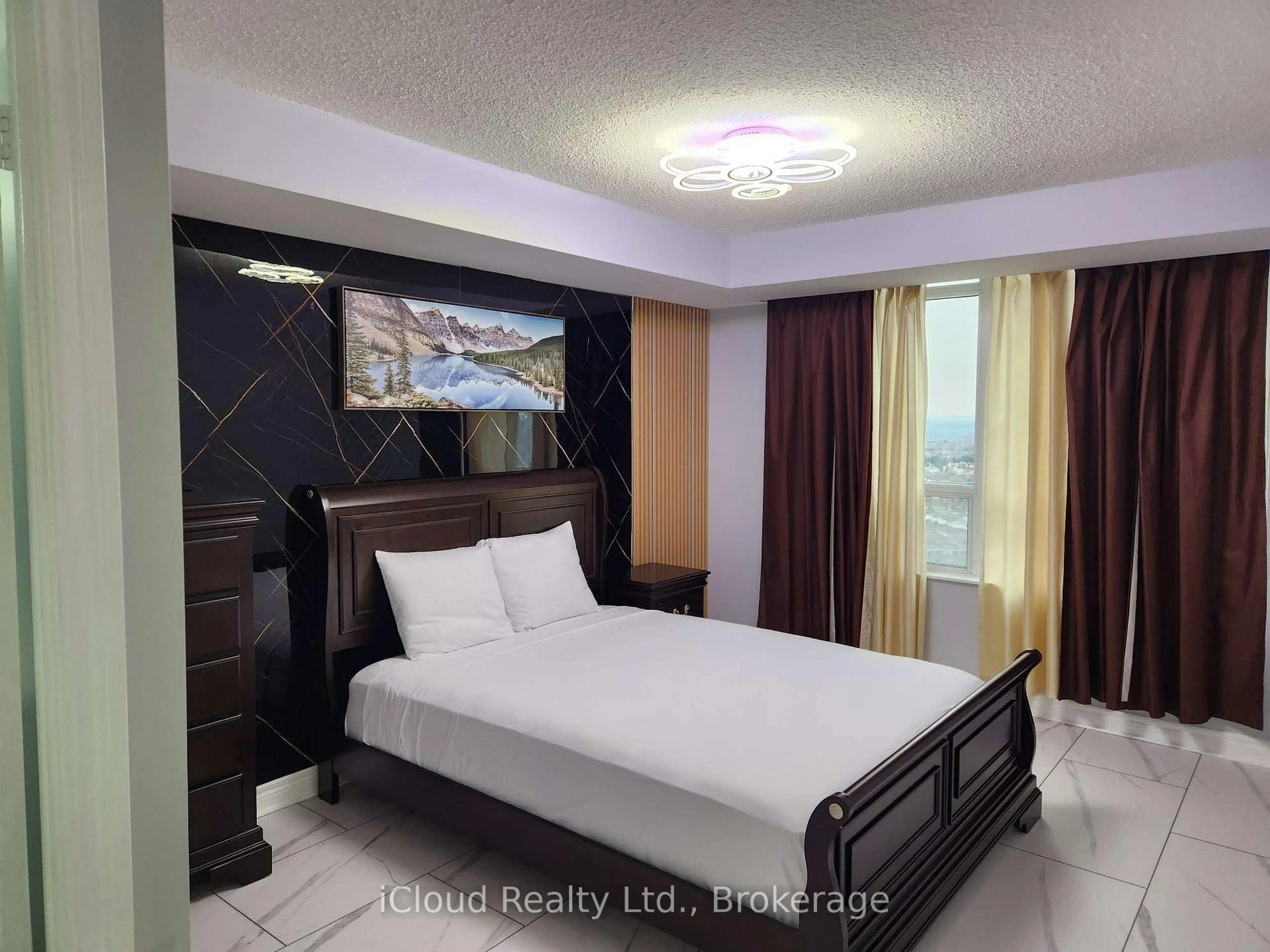 Bedroom with bed, unknown for 310 Burnhamthorpe Rd #3114, Mississauga Ontario L5B 4P9