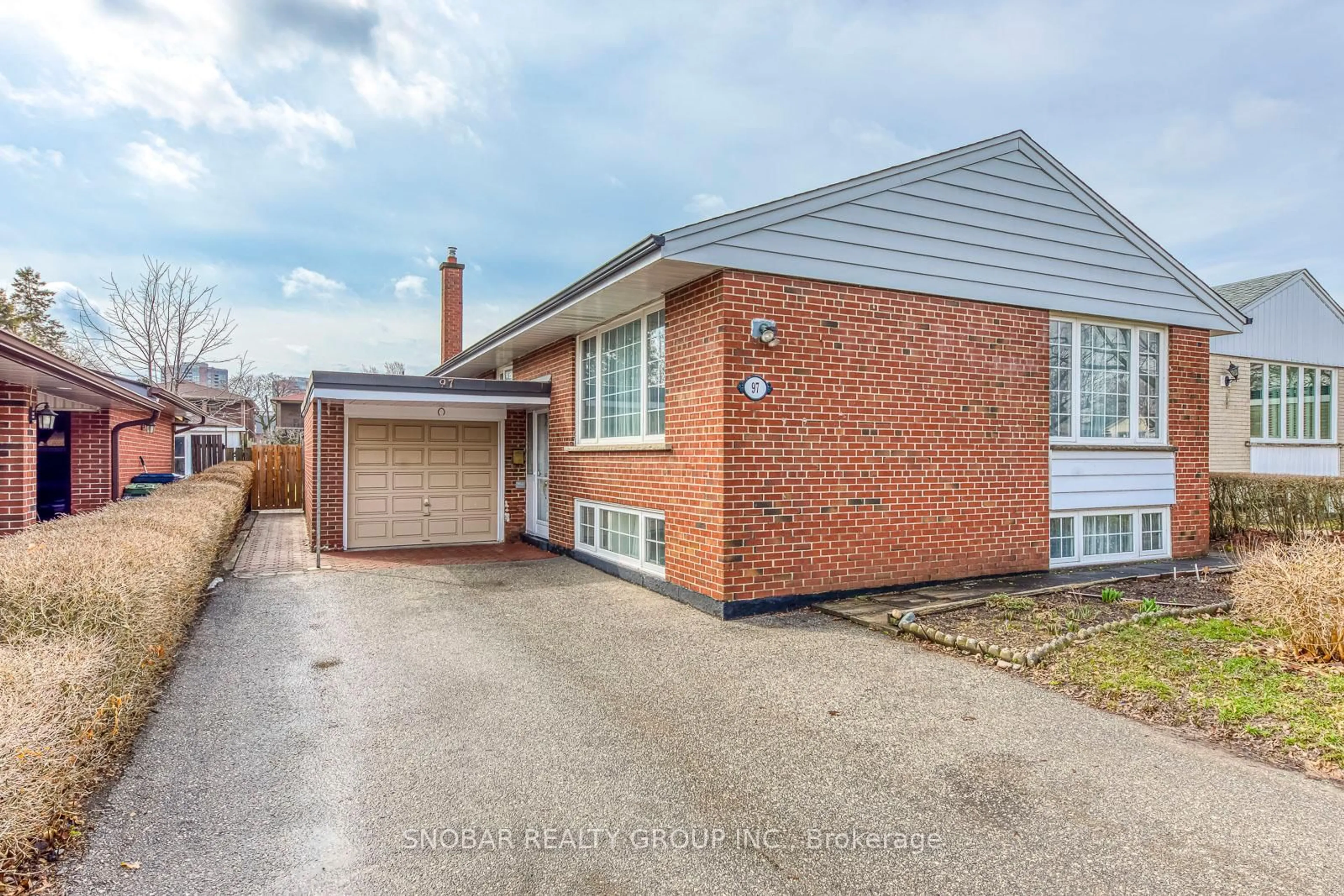 Home with brick exterior material, street for 97 Westhampton Dr, Toronto Ontario M9R 1Y1