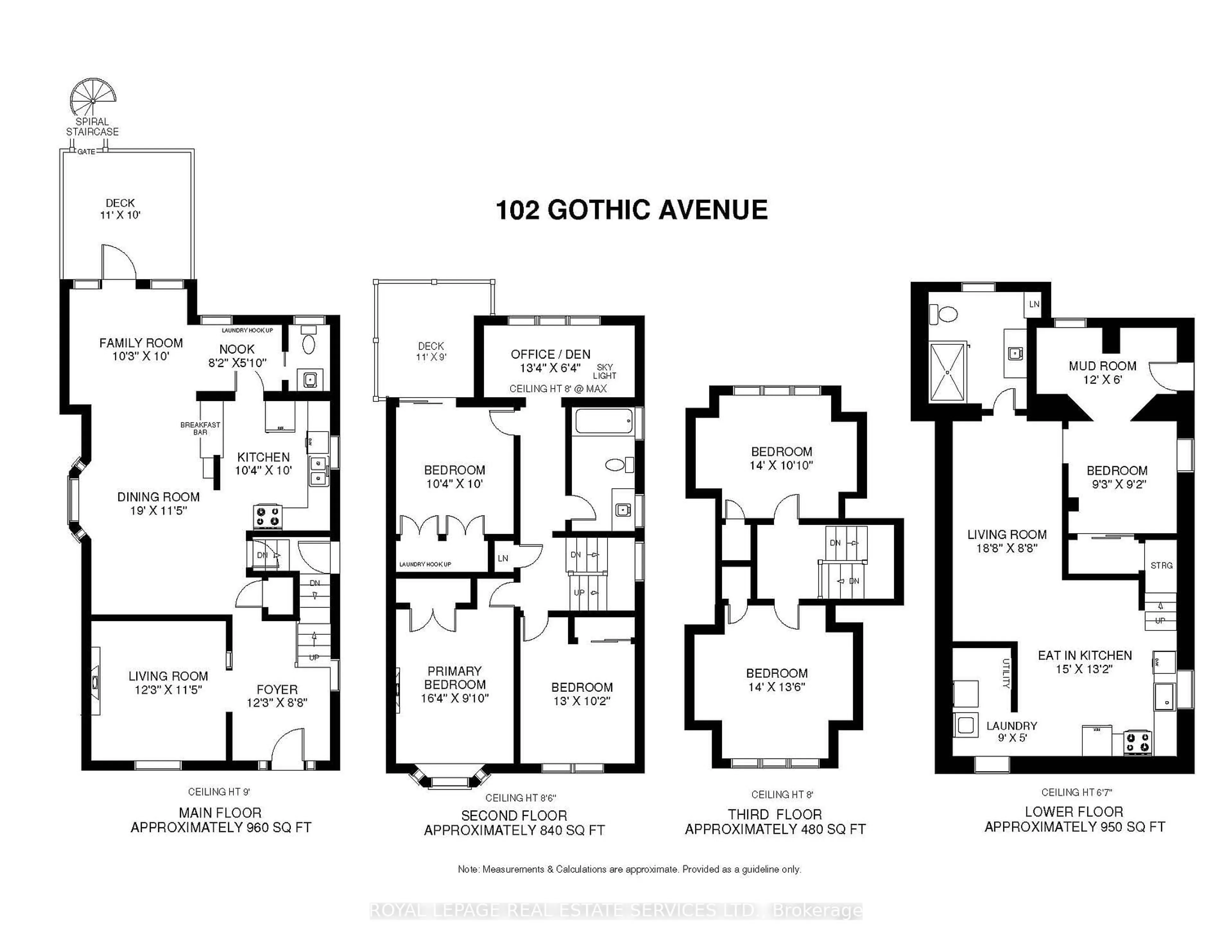 Floor plan for 102 Gothic Ave, Toronto Ontario M6P 2V9