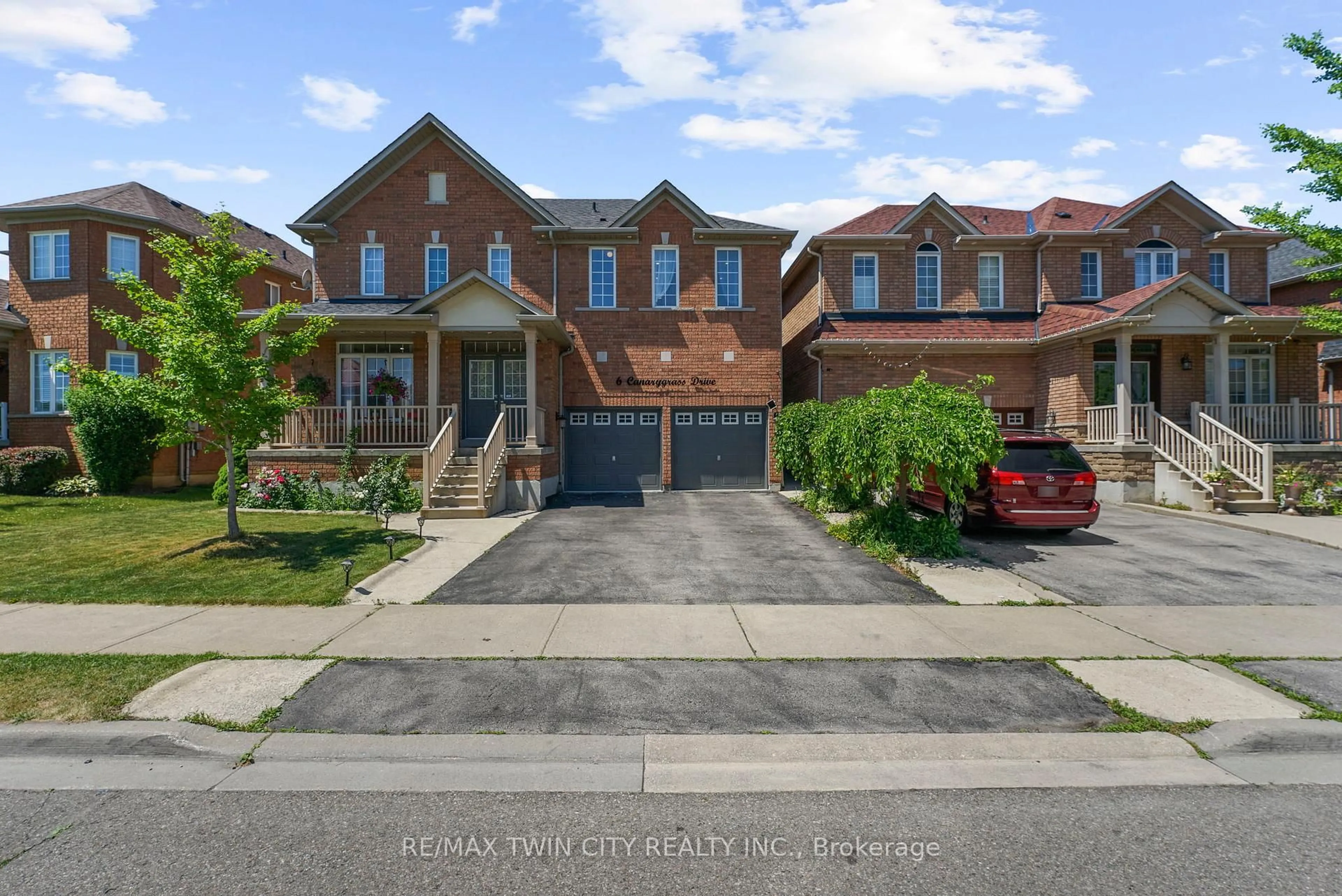 Home with brick exterior material, street for 6 Canarygrass Dr, Brampton Ontario L6R 3C4