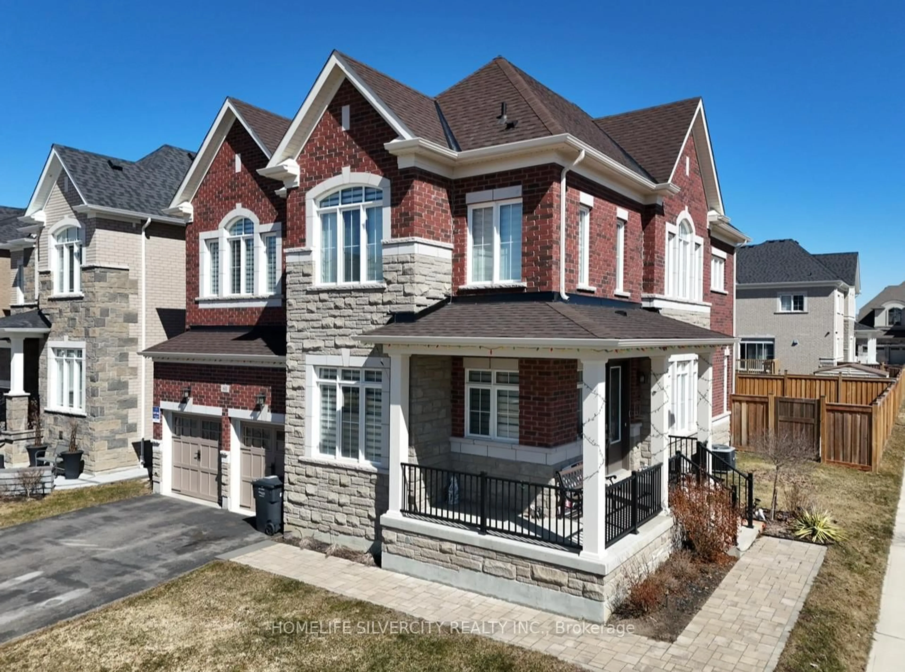 Home with brick exterior material, street for 60 Arthur Griffin Cres, Caledon Ontario L7C 4E9