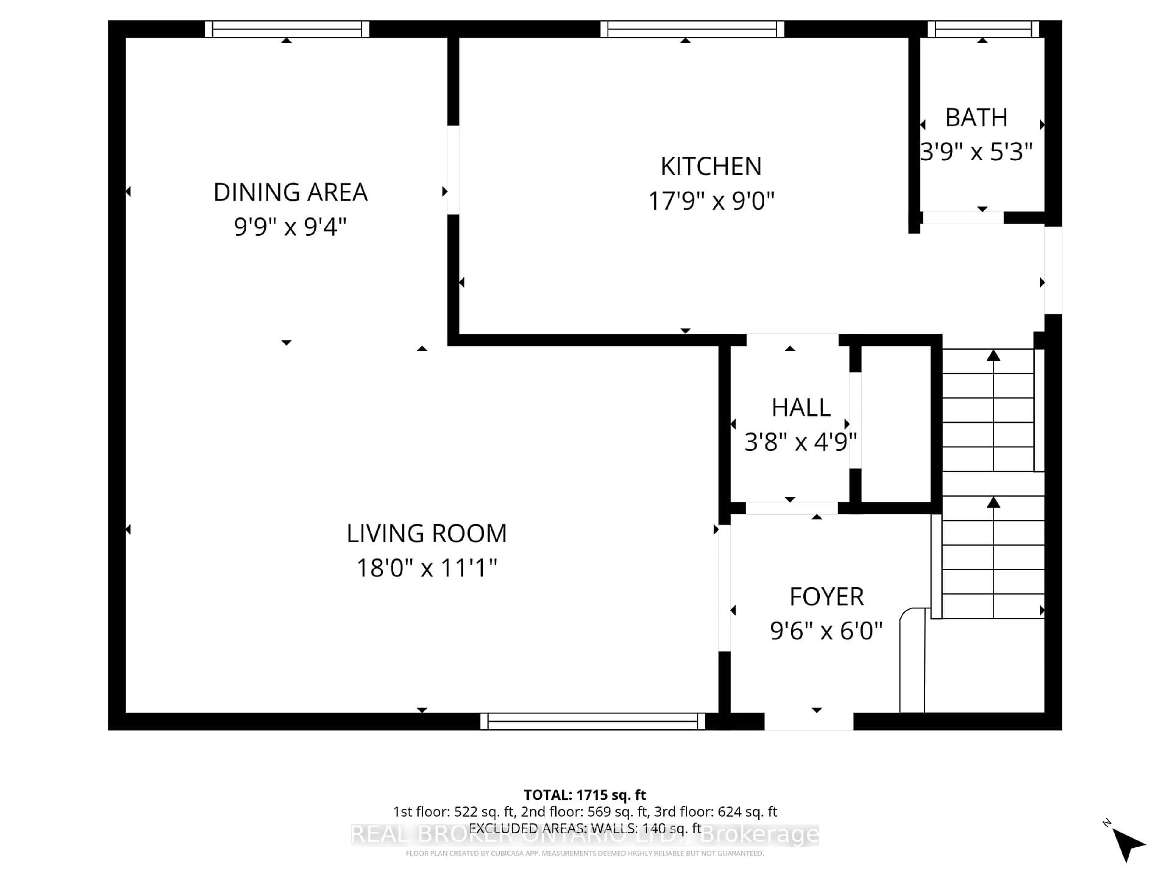 Floor plan for 1251 Nottingham Ave, Burlington Ontario L7P 2R5