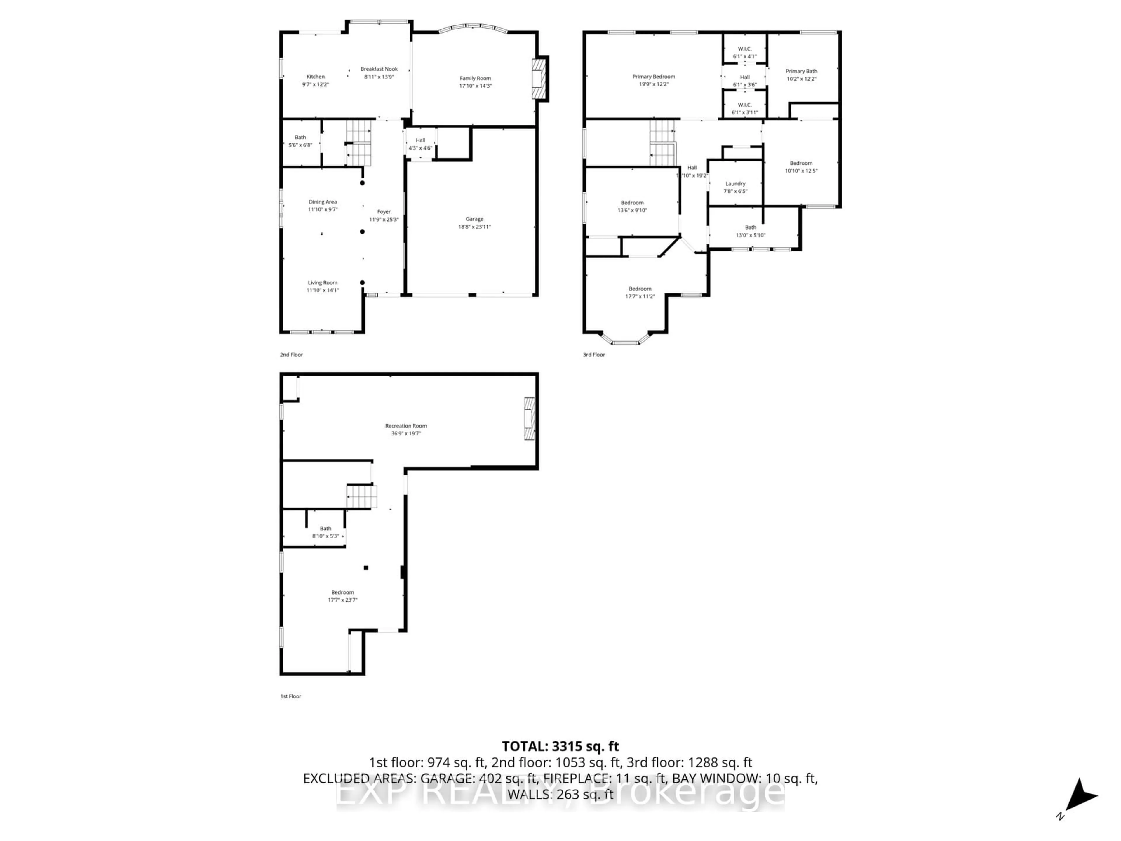 Floor plan for 1360 Hill St, Milton Ontario L9T 6M3