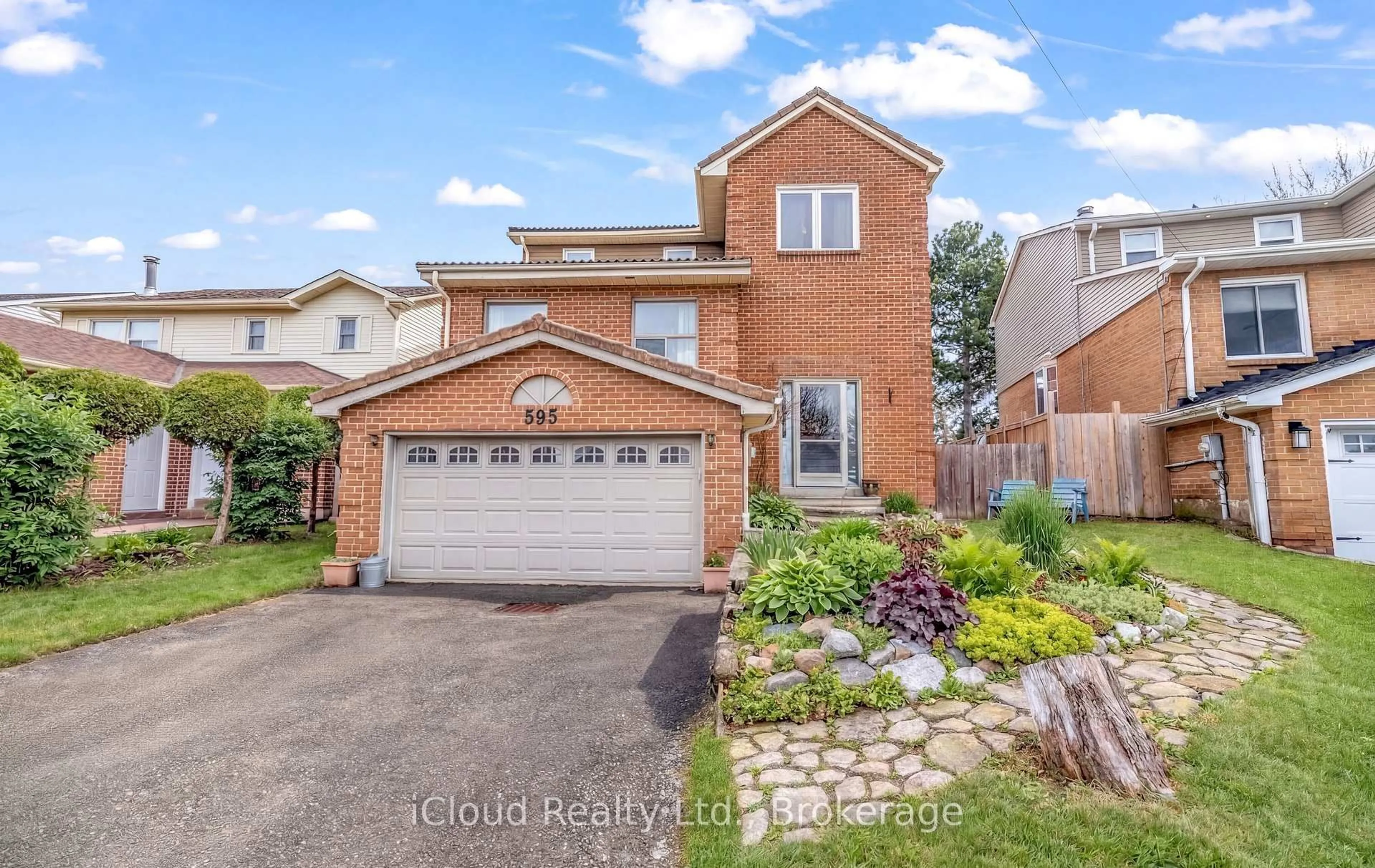 Home with brick exterior material, street for 595 Clover Park Cres, Milton Ontario L9T 4T7
