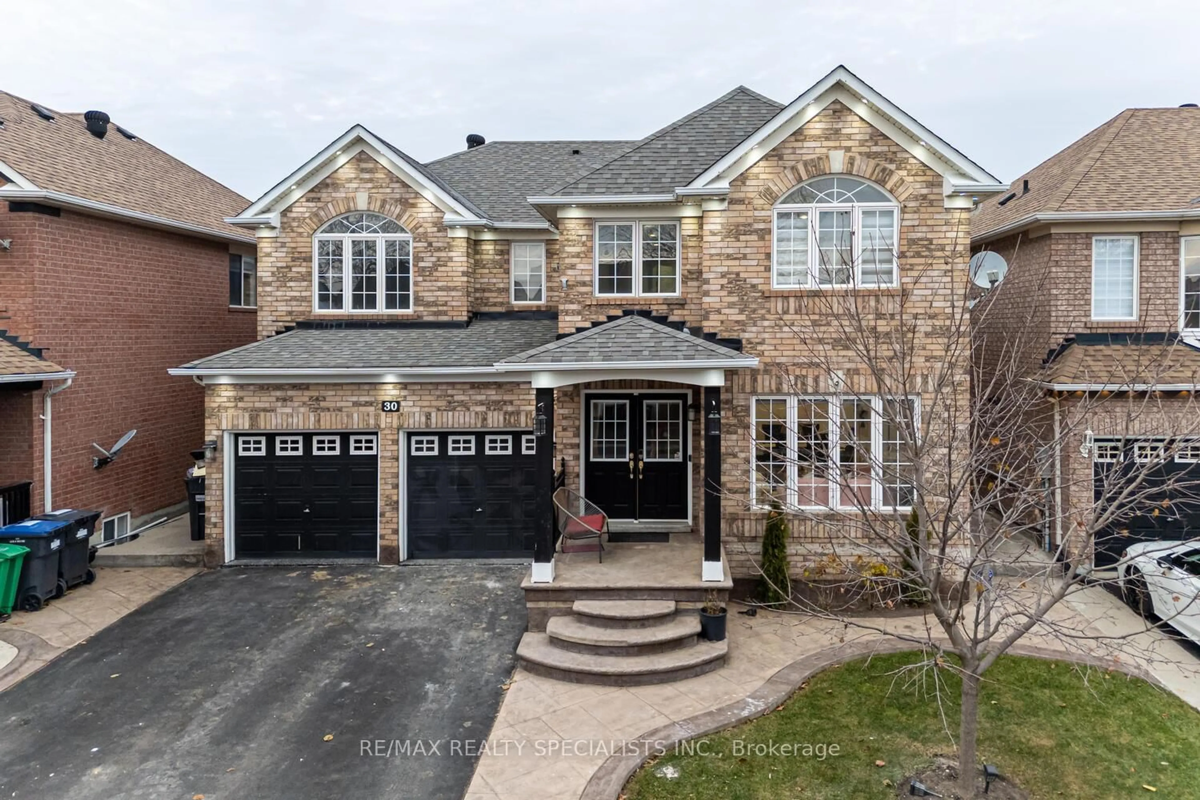 Home with brick exterior material, street for 30 Bowsfield Dr, Brampton Ontario L6P 1A6