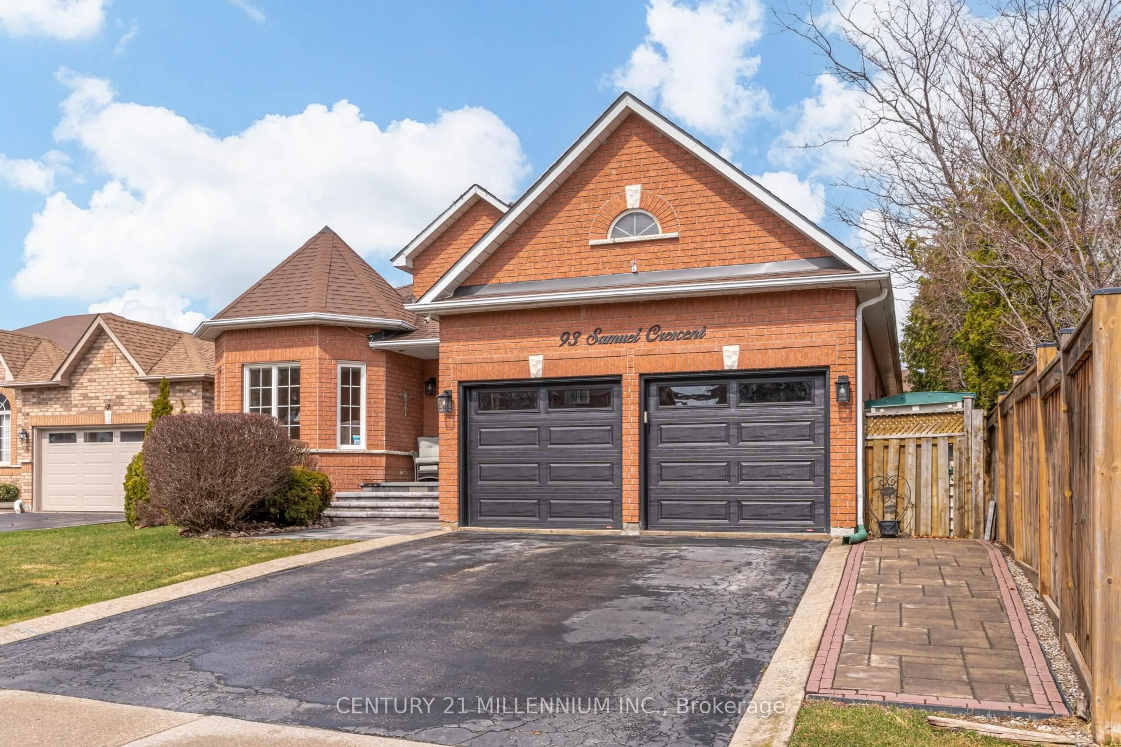 Home with brick exterior material, street for 93 Samuel Cres, Halton Hills Ontario L7G 5J3