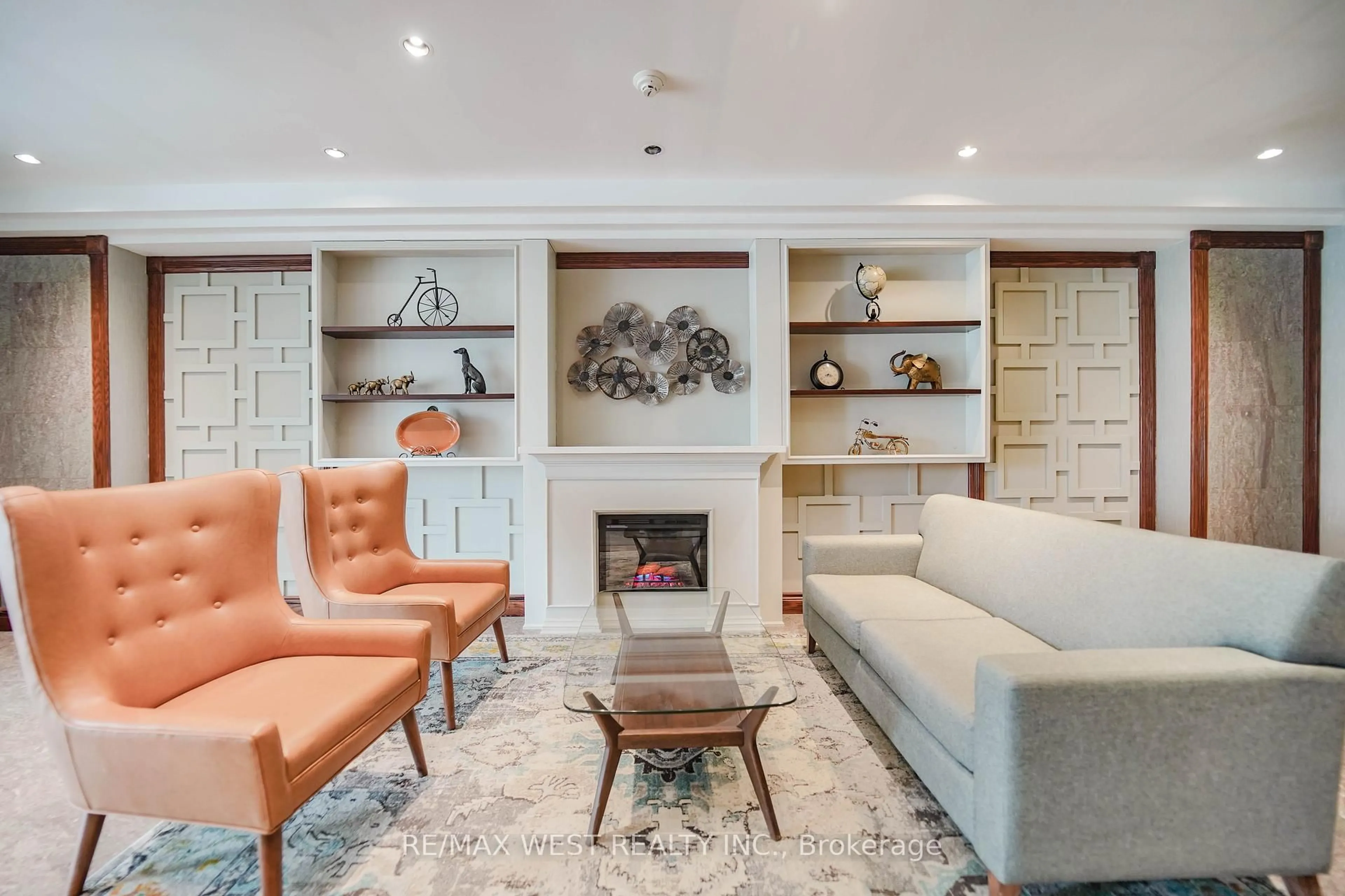 Living room with furniture, unknown for 190 Manitoba St #309, Toronto Ontario M8Y 3Y8