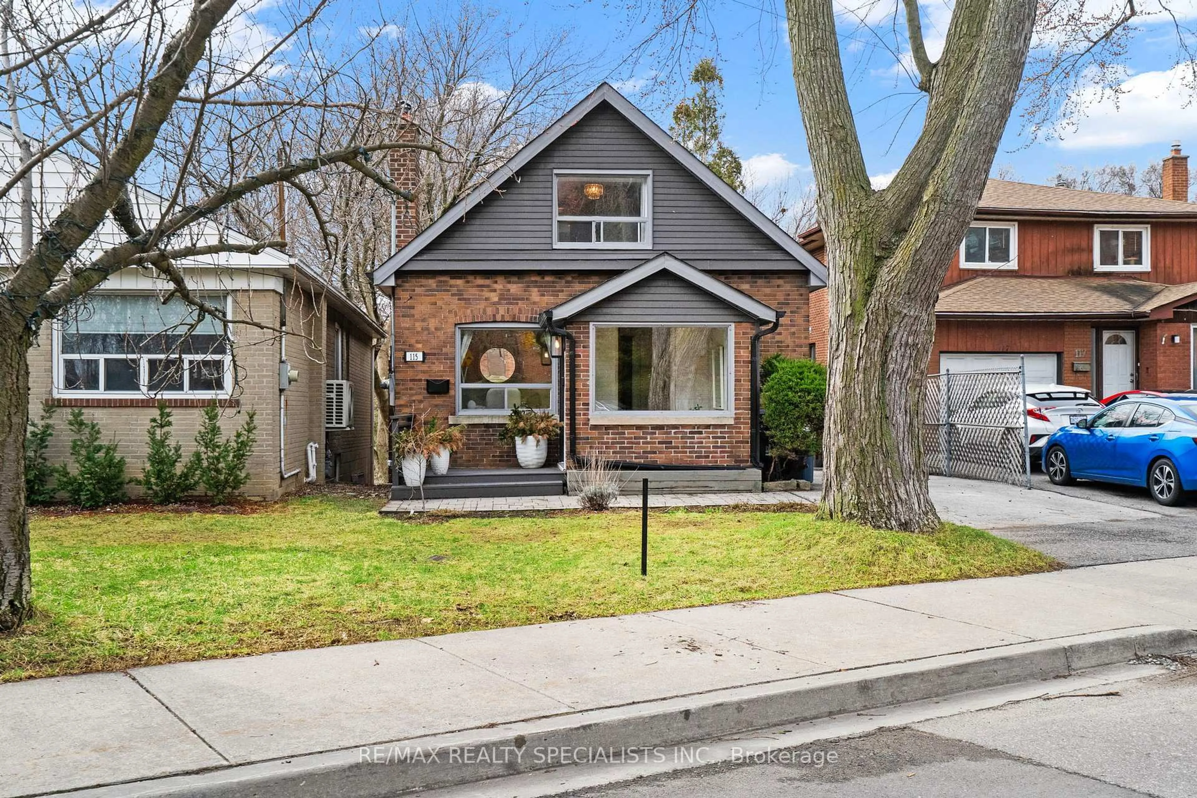 Home with brick exterior material, street for 115 Cavell Ave, Toronto Ontario M8V 1P5