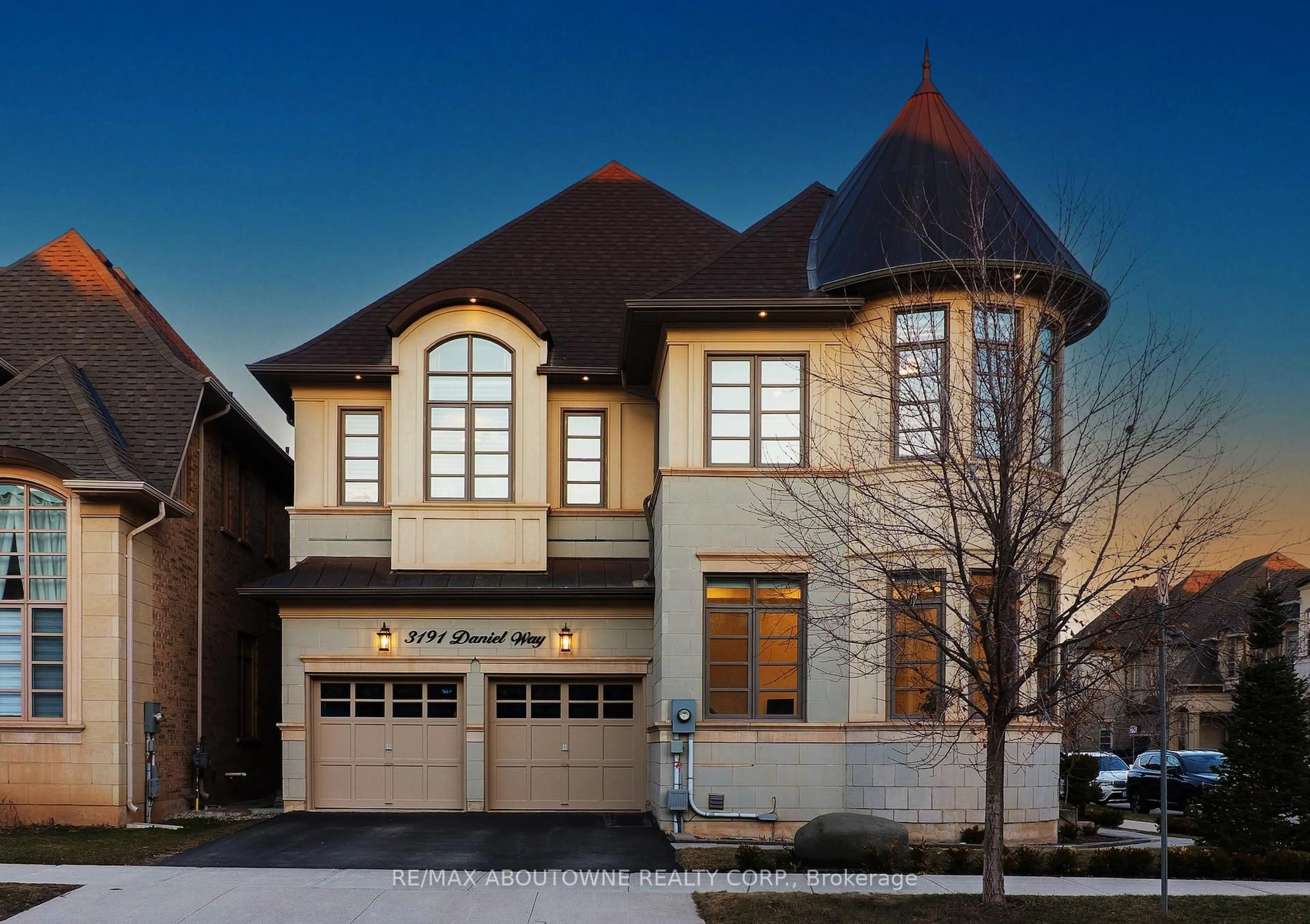 Home with brick exterior material, street for 3191 Daniel Way, Oakville Ontario L6H 0V7