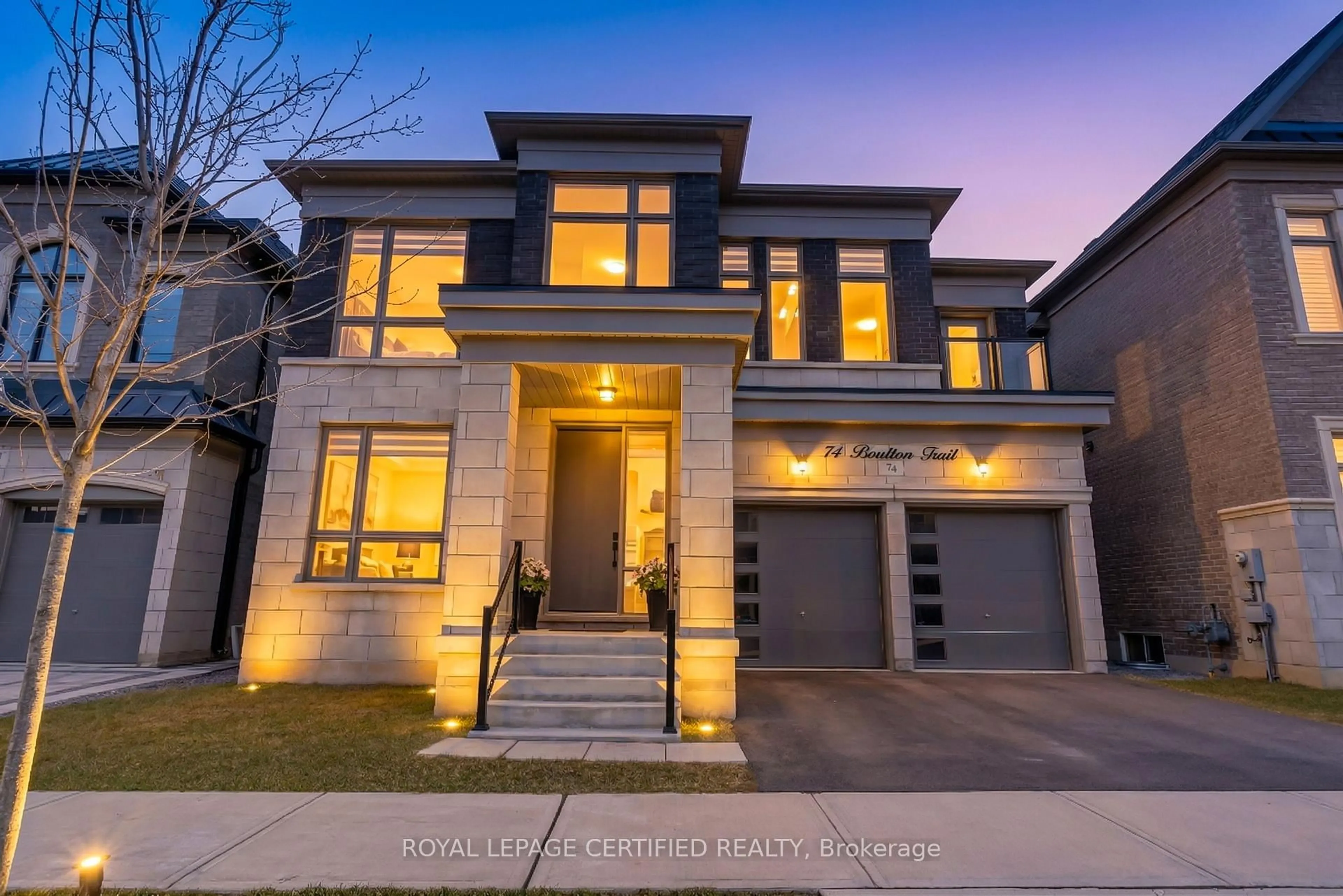 Home with brick exterior material, street for 74 Boulton Tr, Oakville Ontario L6H 0Z9