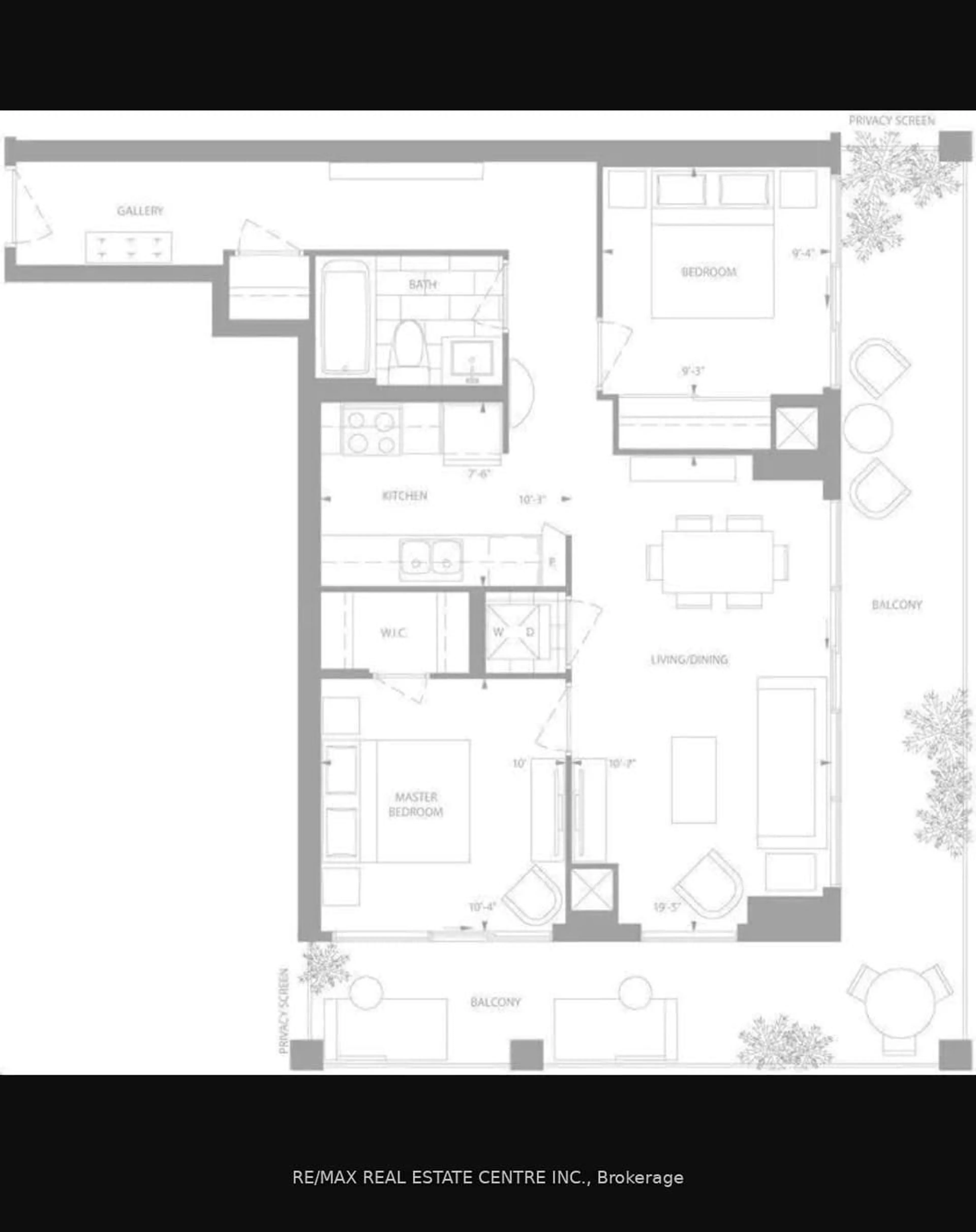 Floor plan for 65 Speers Rd #505, Oakville Ontario L6K 0J1