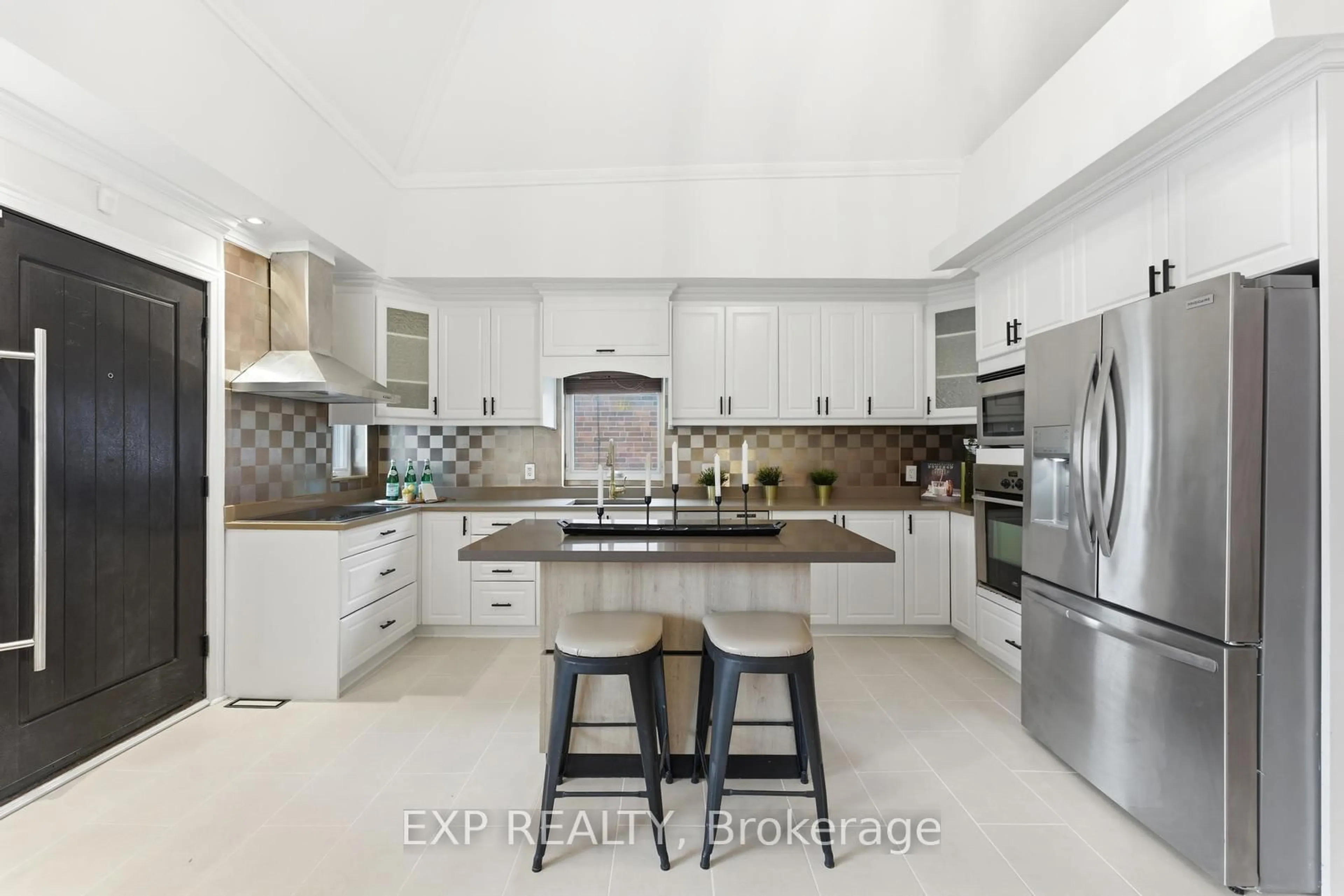 Contemporary kitchen, ceramic/tile floor for 32 Victoria Blvd, Toronto Ontario M6M 2C1