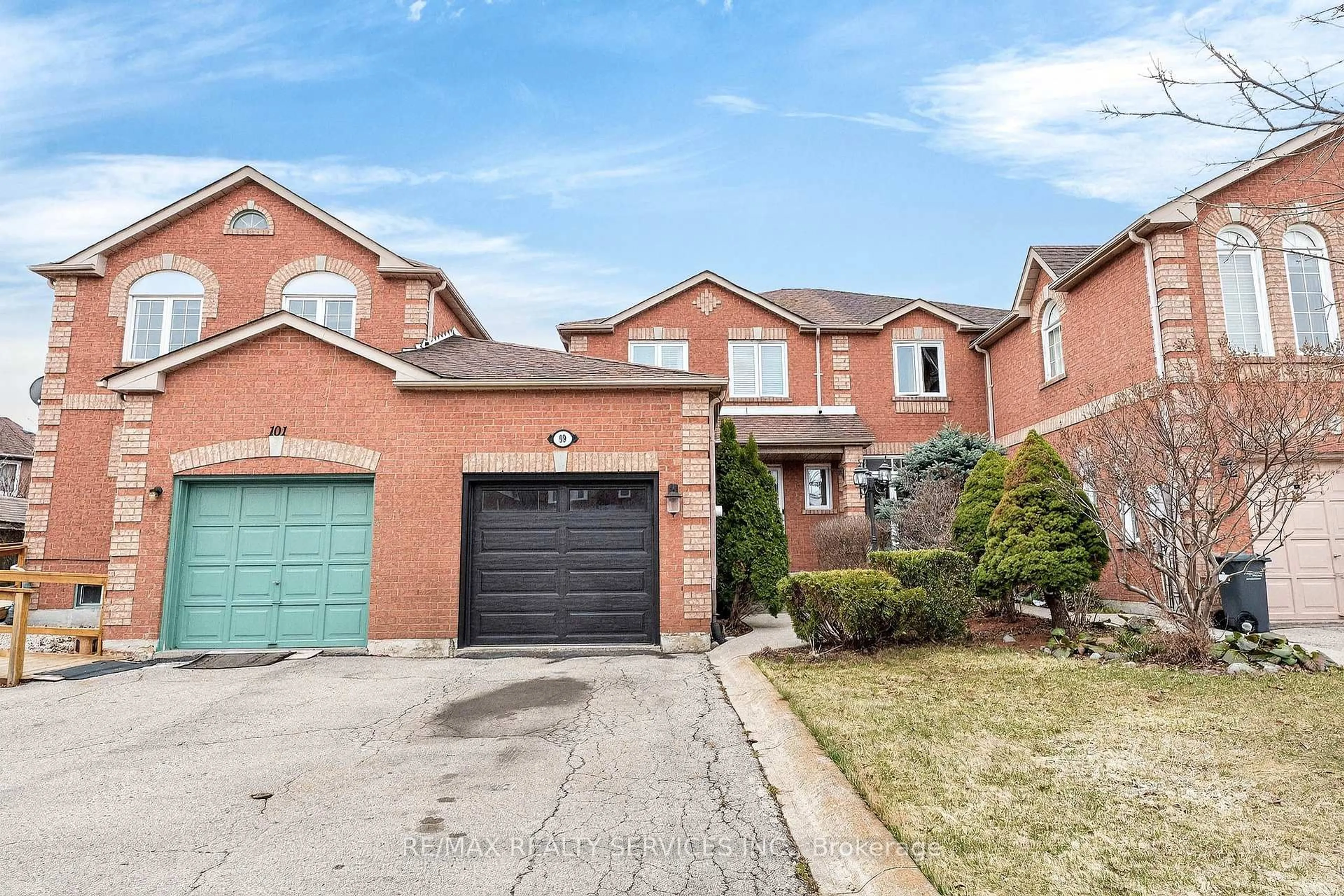 Home with brick exterior material, street for 99 White Tail Cres, Brampton Ontario L6Y 5B9