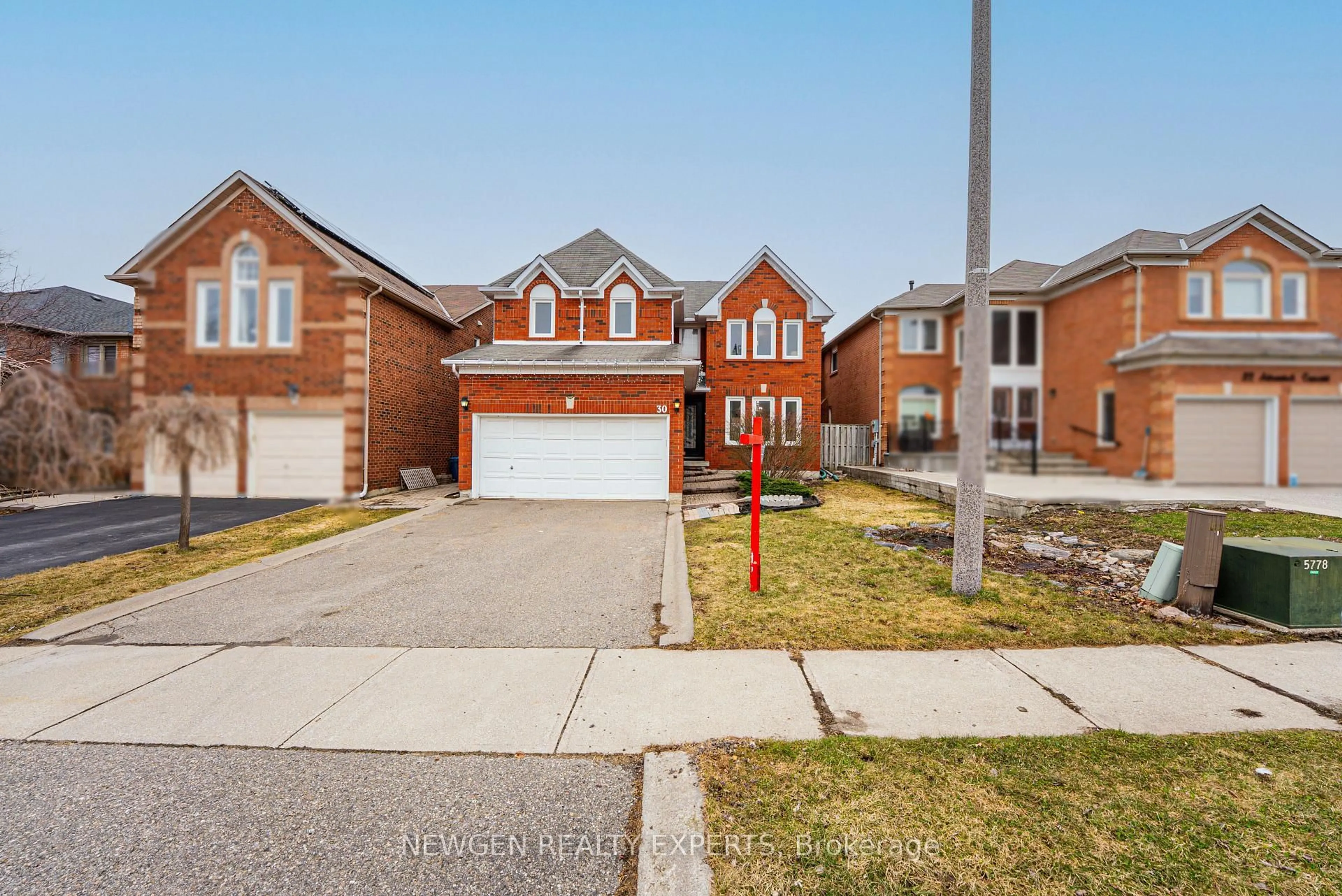 Home with brick exterior material, street for 30 Adirondack Cres, Brampton Ontario L6R 1E5