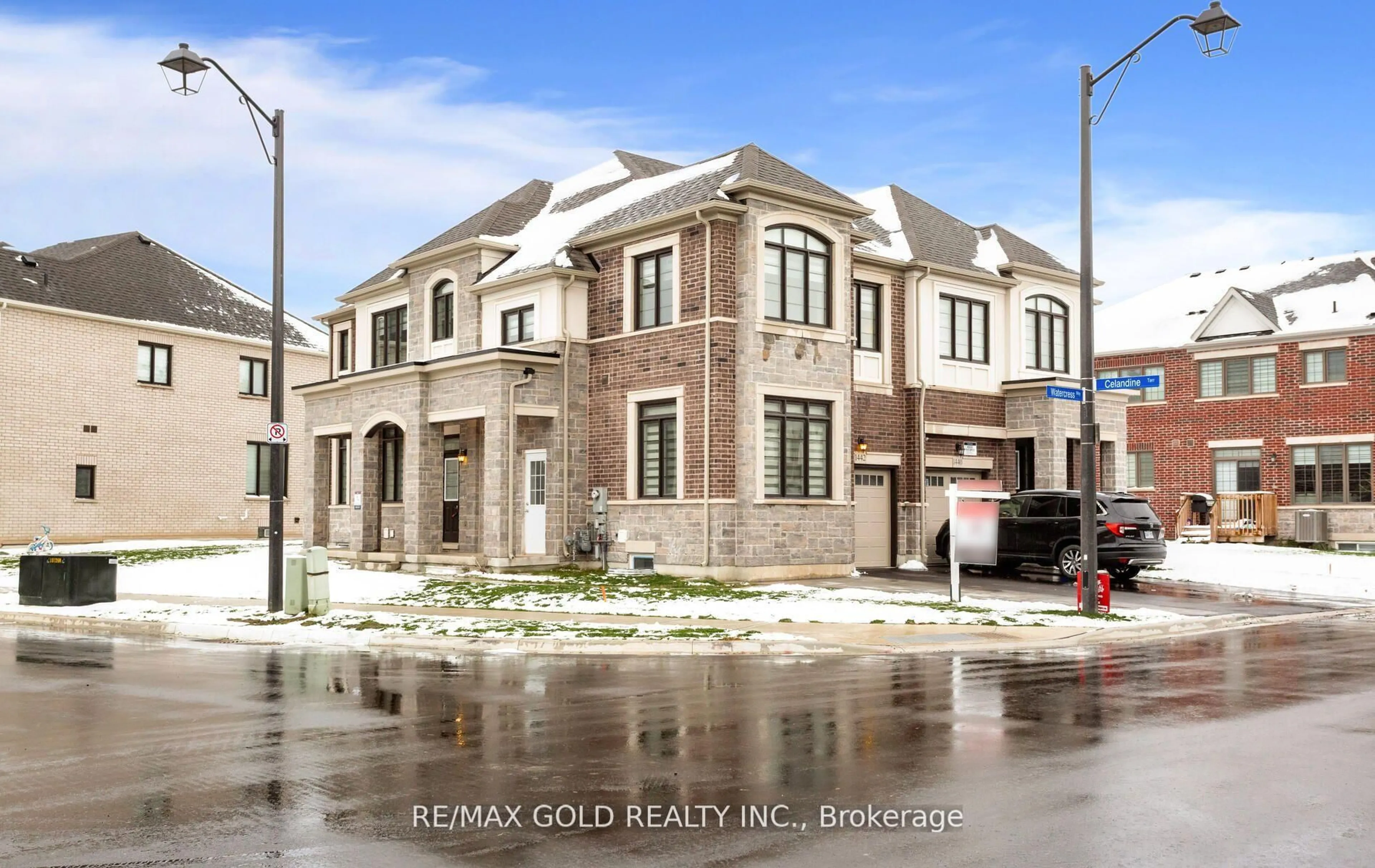 Home with brick exterior material, street for 1442 Watercress Way, Milton Ontario L9E 1T8