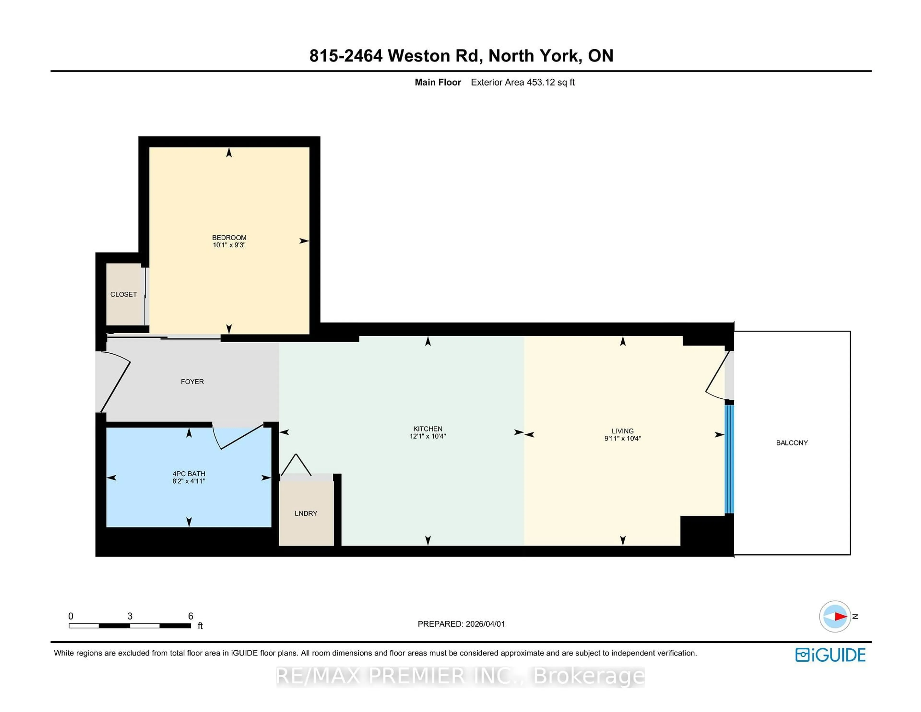 Floor plan for 2464 Weston Rd #815, Toronto Ontario M9N 0A2