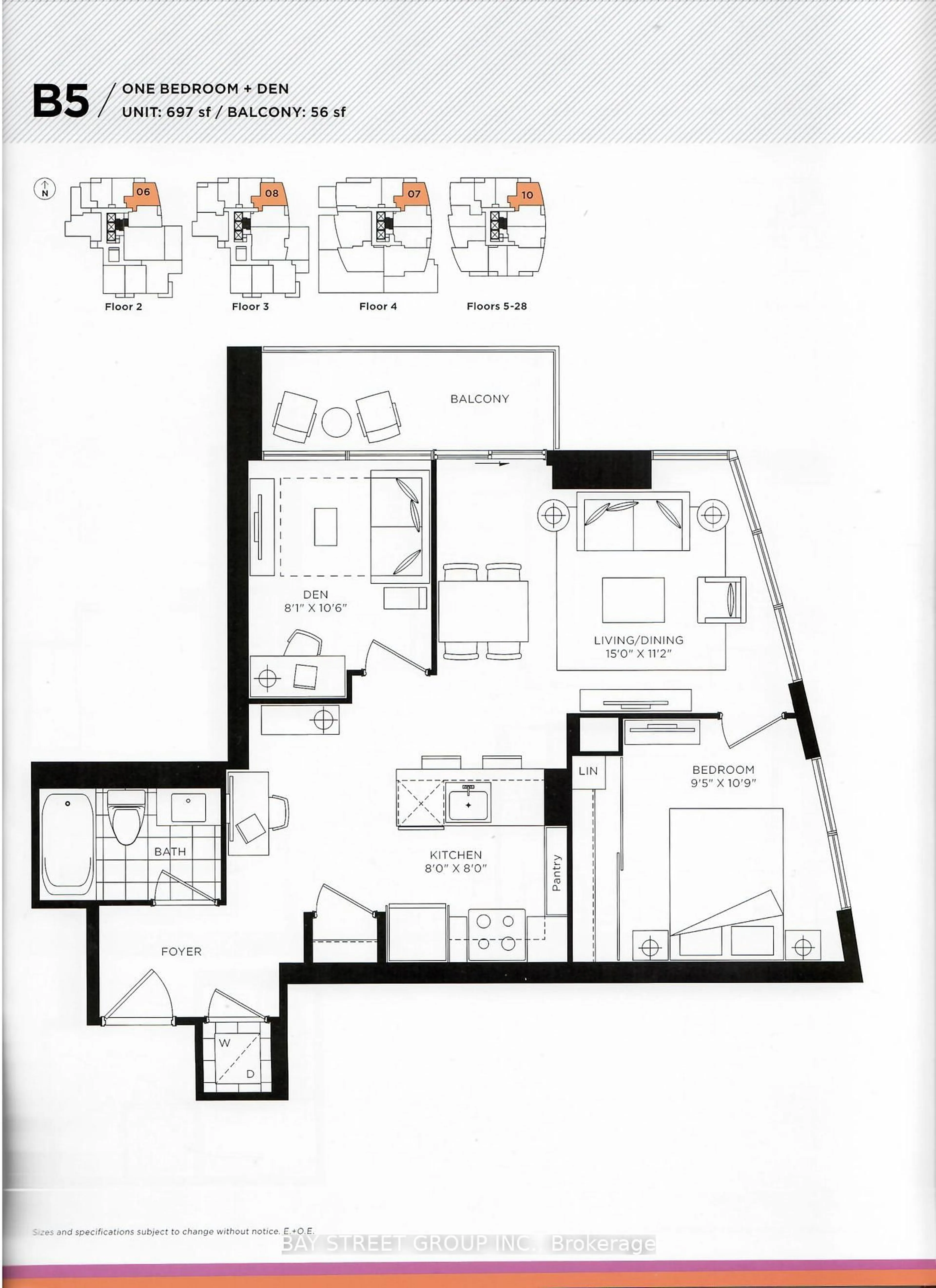 Floor plan for 9 Valhalla Inn Rd #1910, Toronto Ontario M9B 0B2