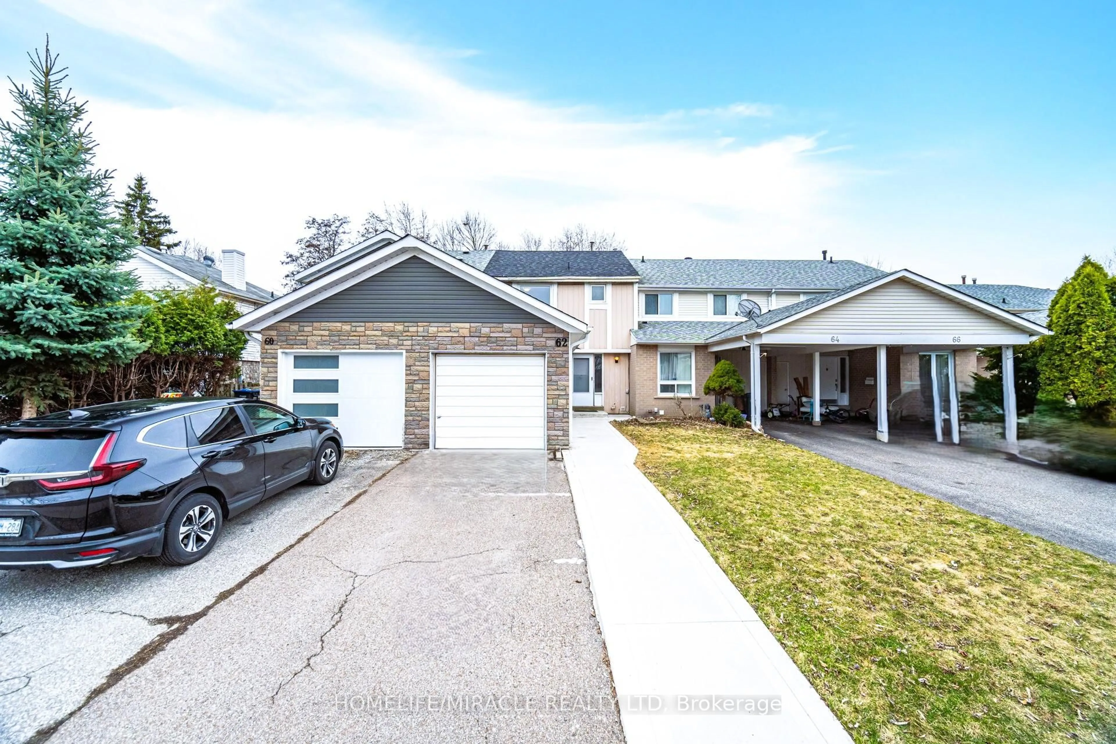 A pic from outside/outdoor area/front of a property/back of a property/a pic from drone, street for 62 Elmvale Ave, Brampton Ontario L6Z 1A5