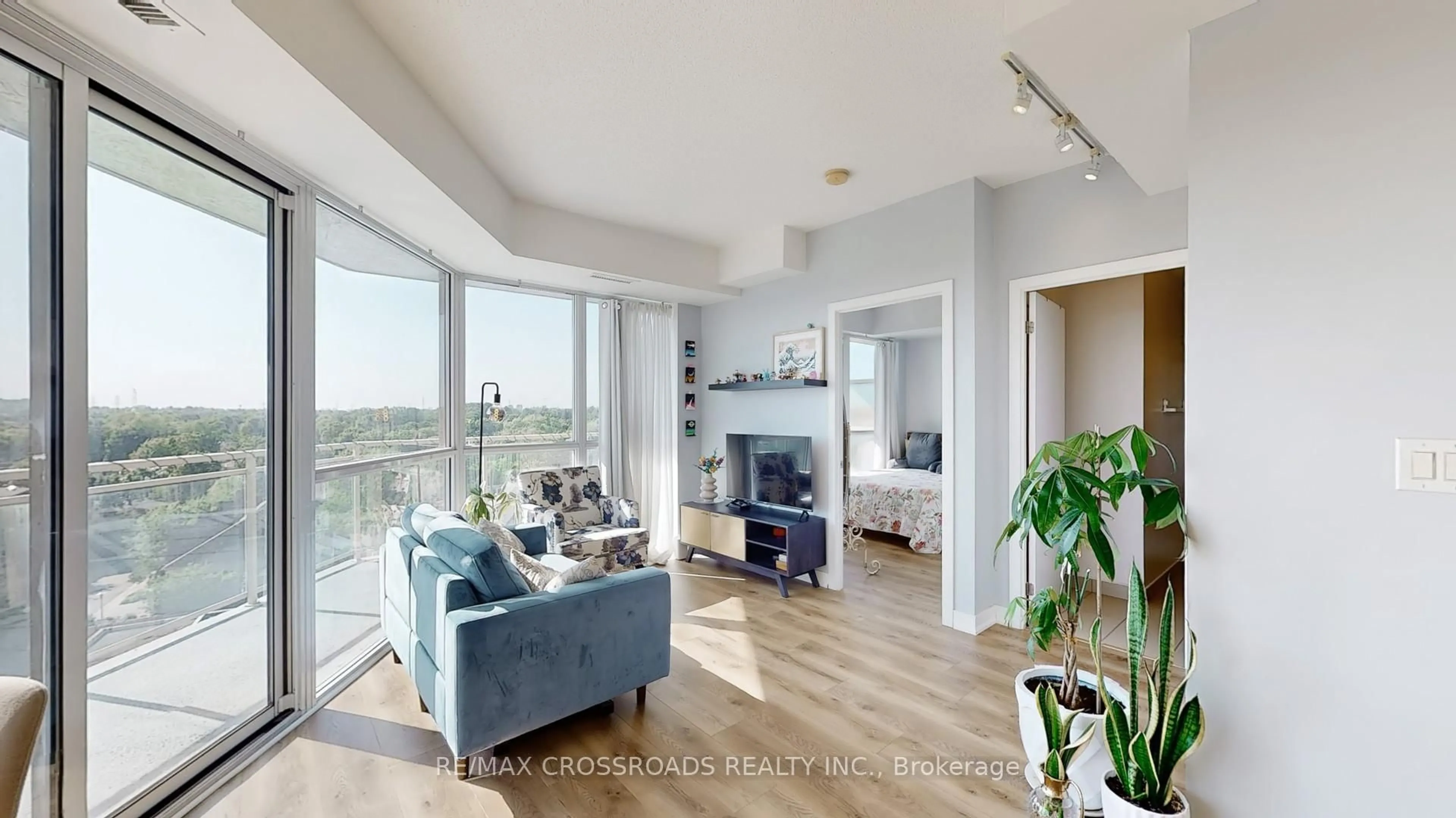 Living room with furniture, unknown for 5101 Dundas St #810, Toronto Ontario M9A 1C1