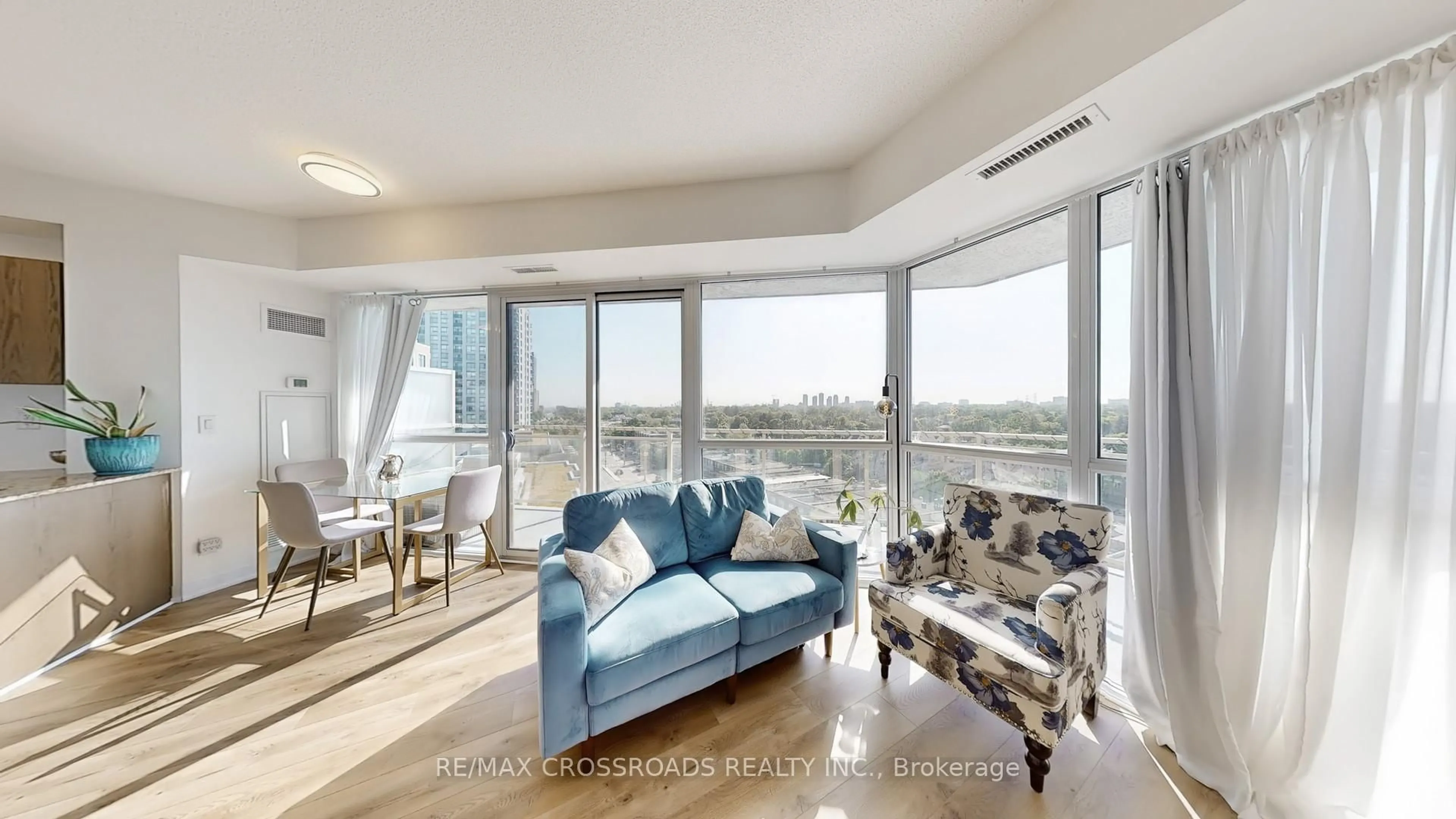 Living room with furniture, unknown for 5101 Dundas St #810, Toronto Ontario M9A 1C1