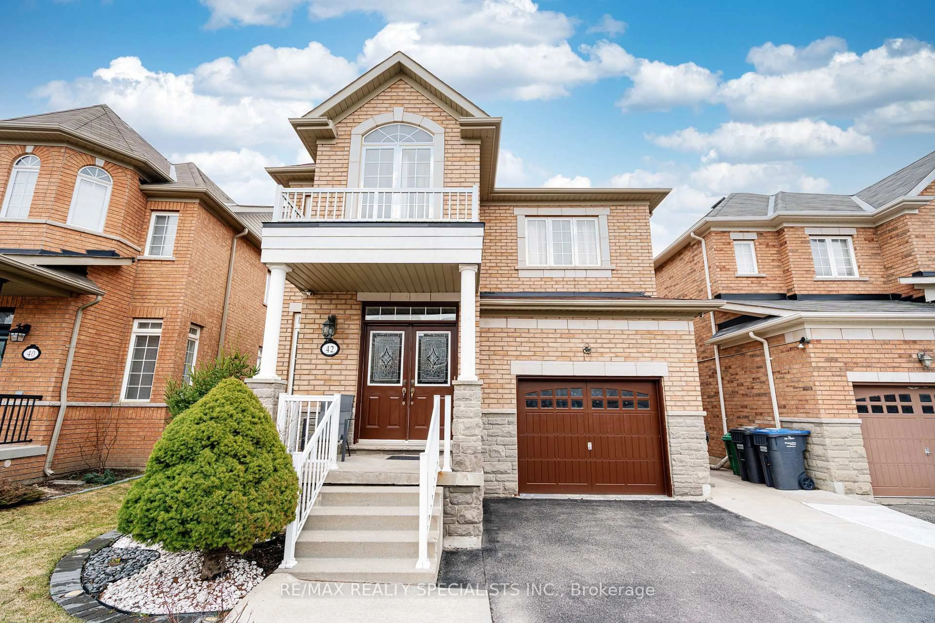 Home with brick exterior material, street for 42 Chalkfarm Cres, Brampton Ontario L7A 3W1