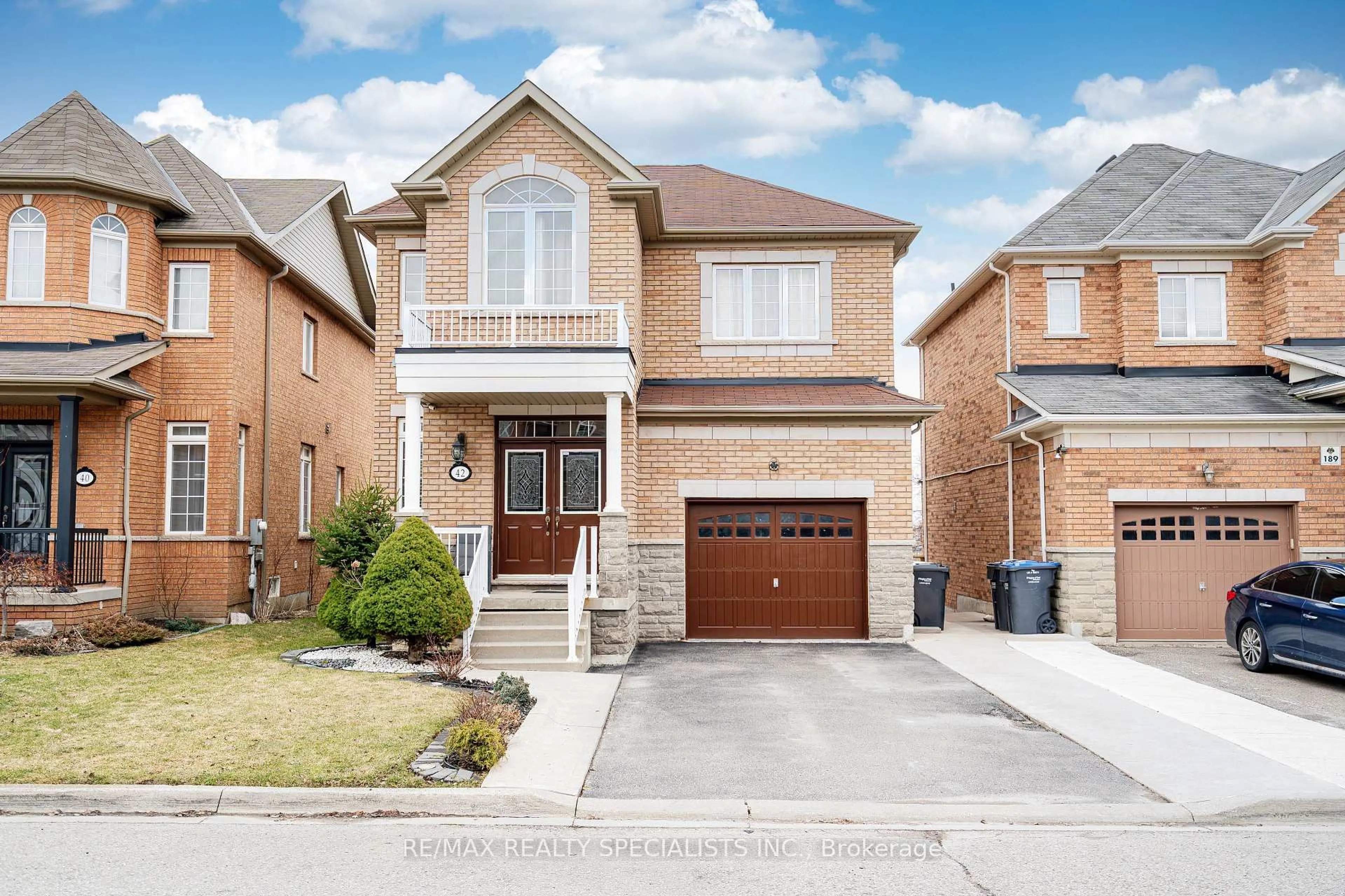 Home with brick exterior material, street for 42 Chalkfarm Cres, Brampton Ontario L7A 3W1