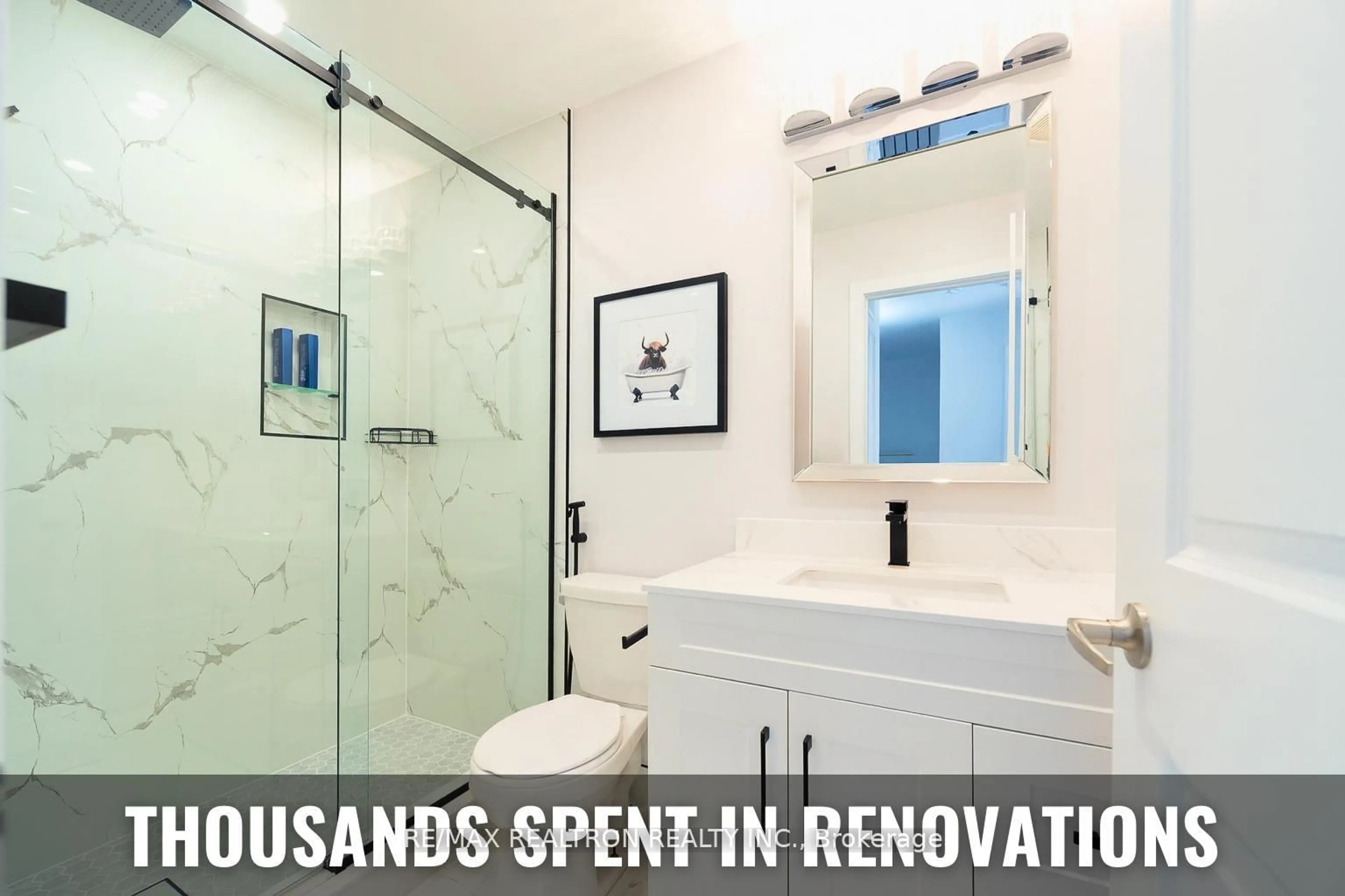 Contemporary bathroom, ceramic/tile floor for 2355 Sheppard Ave #235, Toronto Ontario M9M 1M3