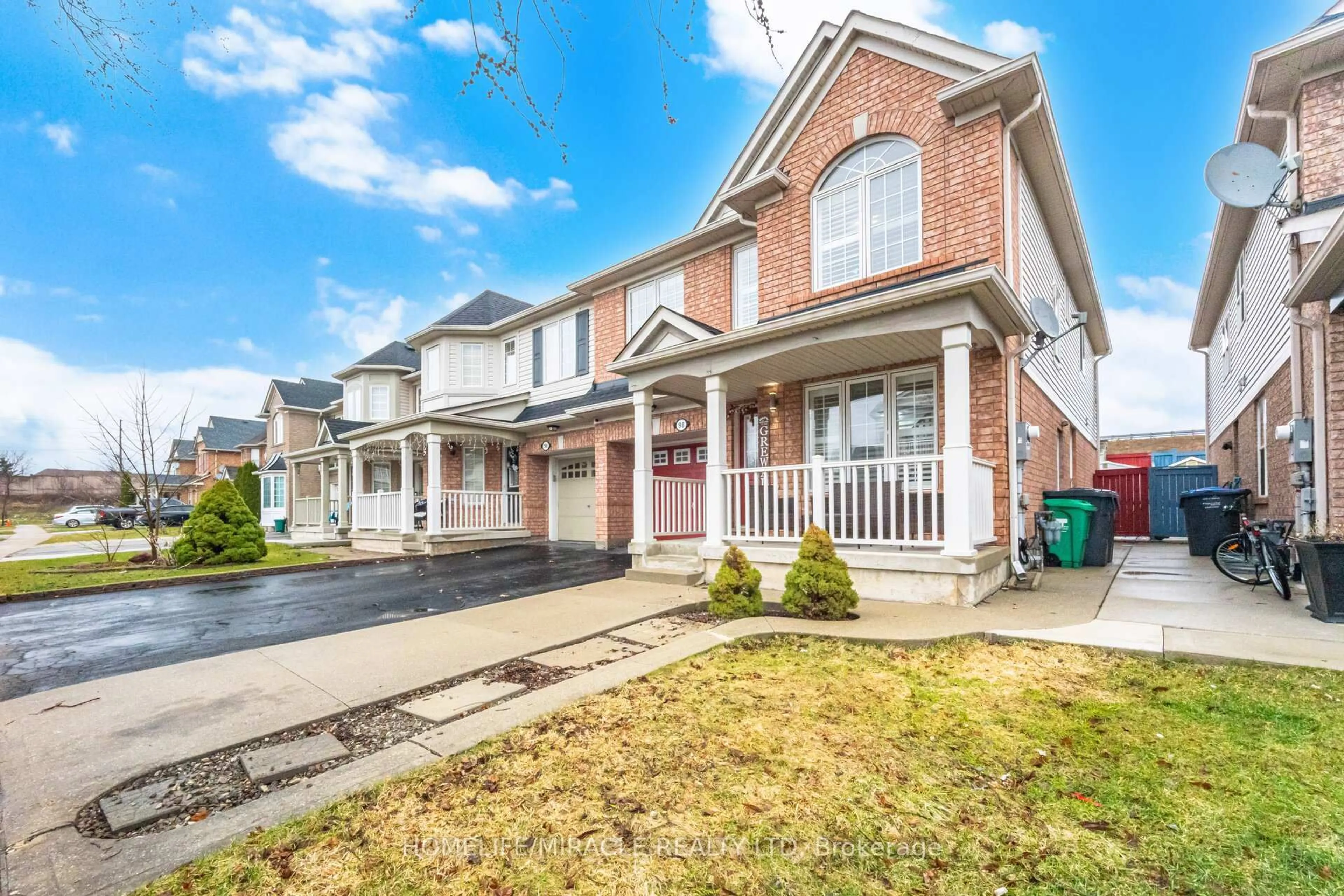 Home with brick exterior material, street for 98 Owlridge Dr, Brampton Ontario L6X 0M5