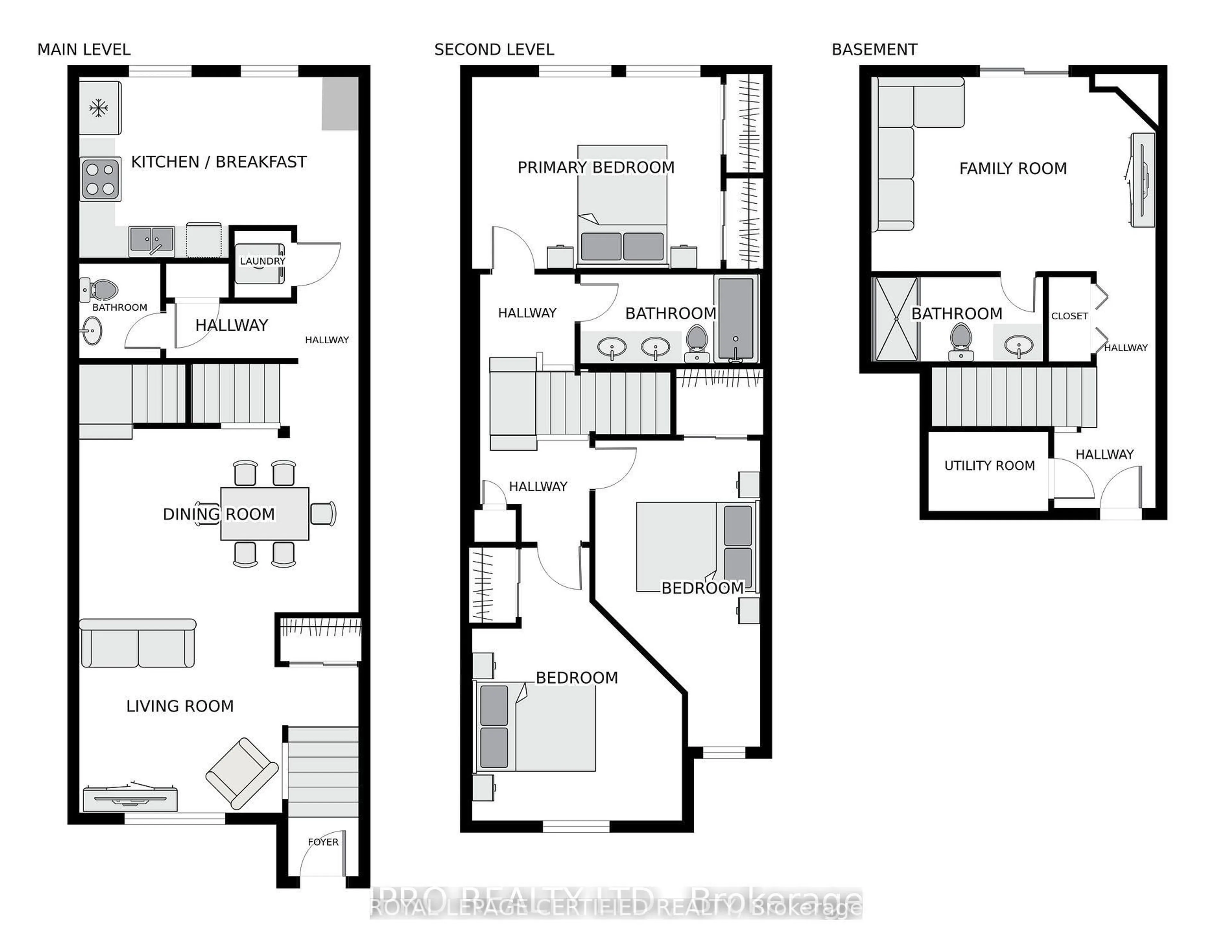 Floor plan for 2531 Northampton Blvd #49, Burlington Ontario L7M 4H5