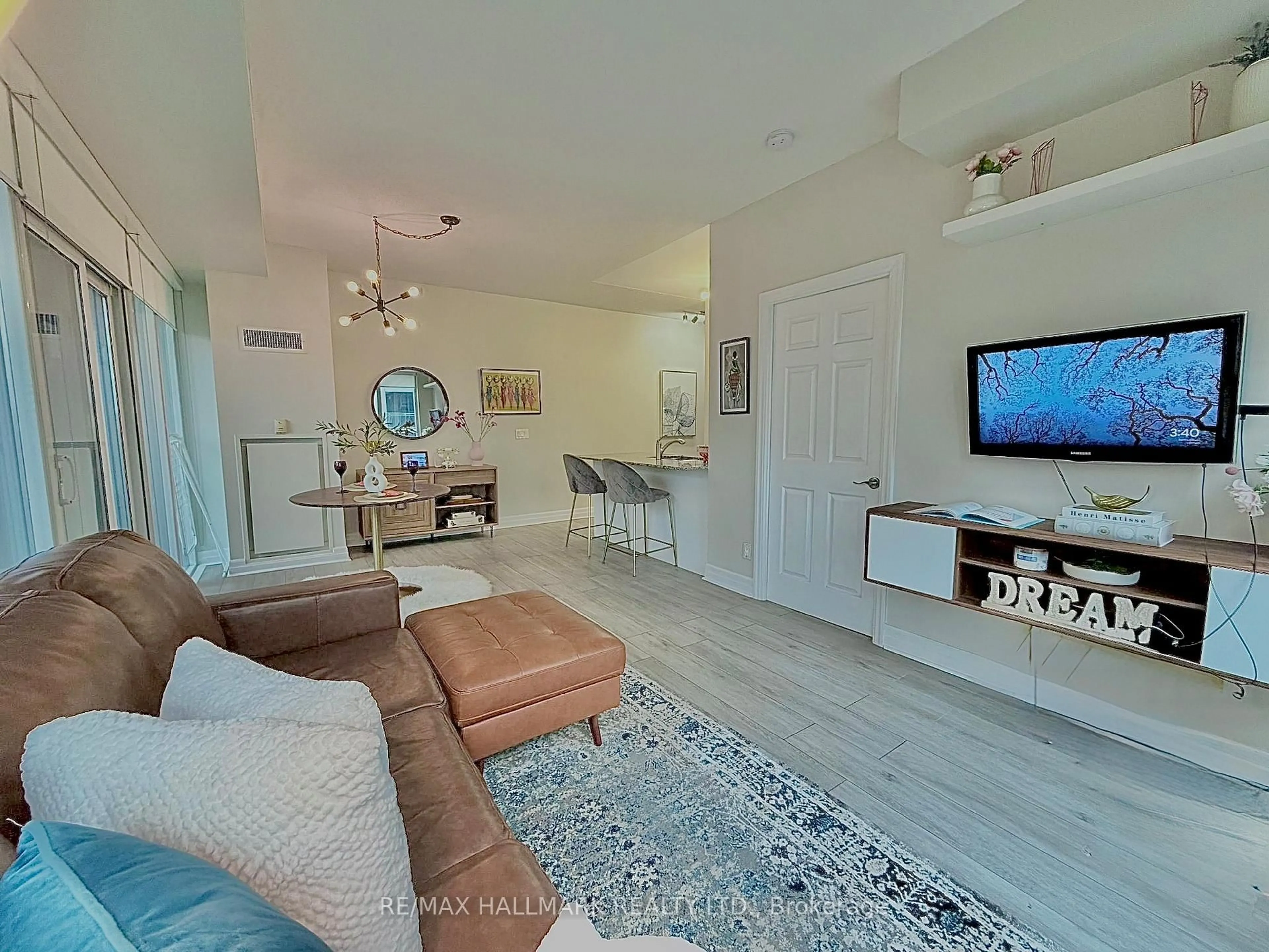 Living room with furniture, unknown for 58 Marine Parade Dr #323, Toronto Ontario M8V 4G1