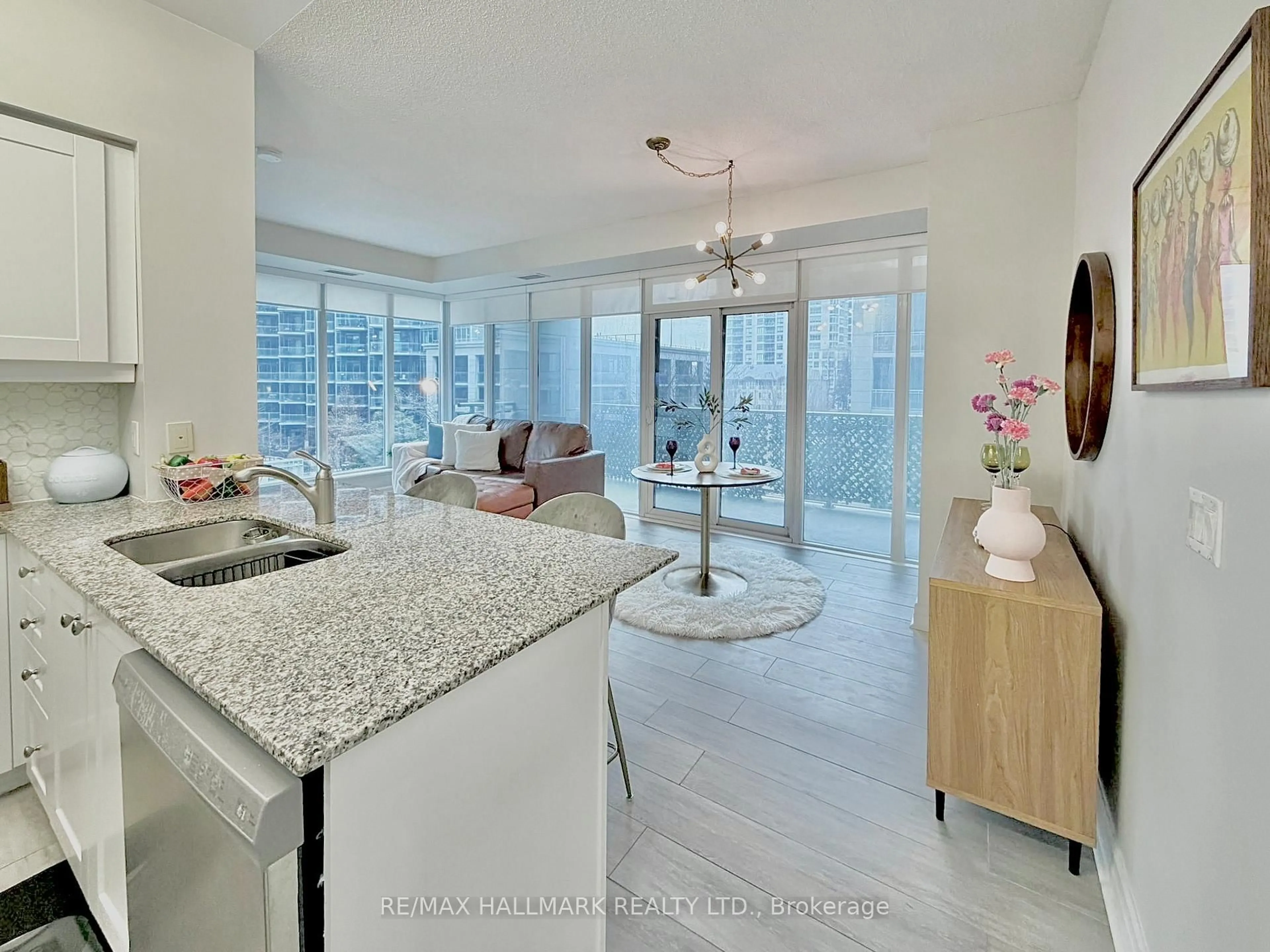 Open concept kitchen, unknown for 58 Marine Parade Dr #323, Toronto Ontario M8V 4G1