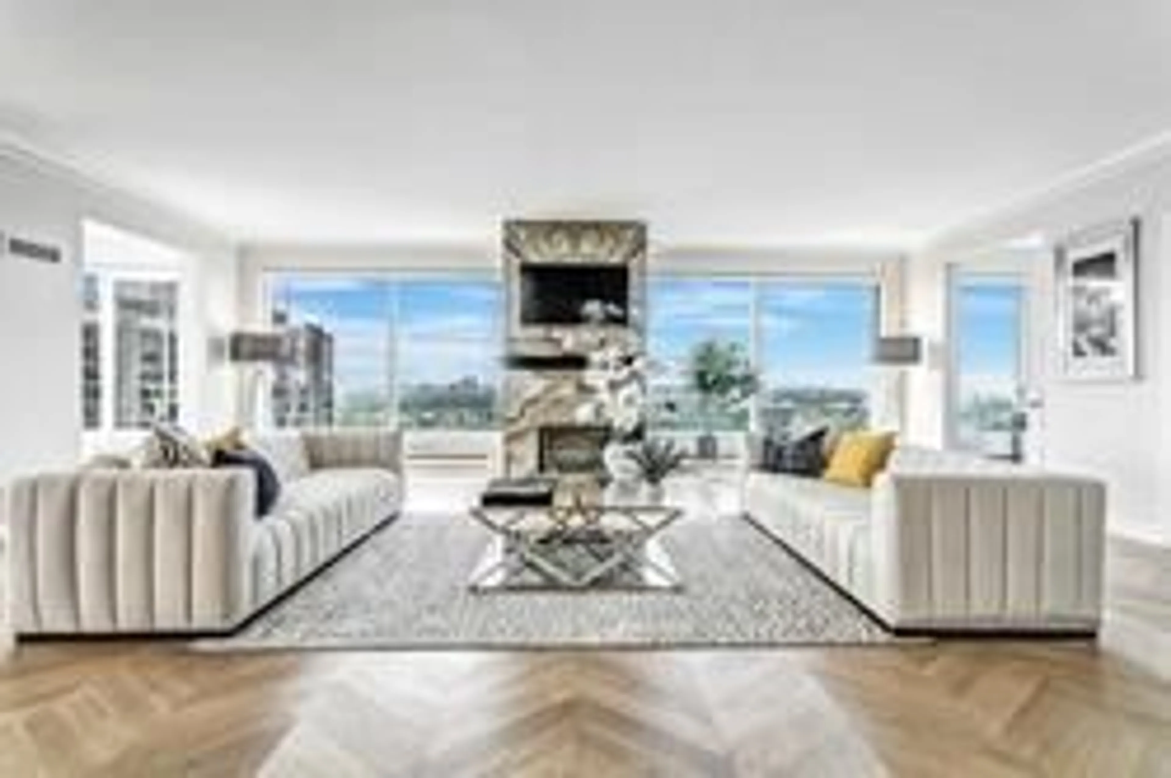 Living room with furniture, unknown for 1 Palace Pier Crt #Ph 4507, Toronto Ontario M8V 3W9