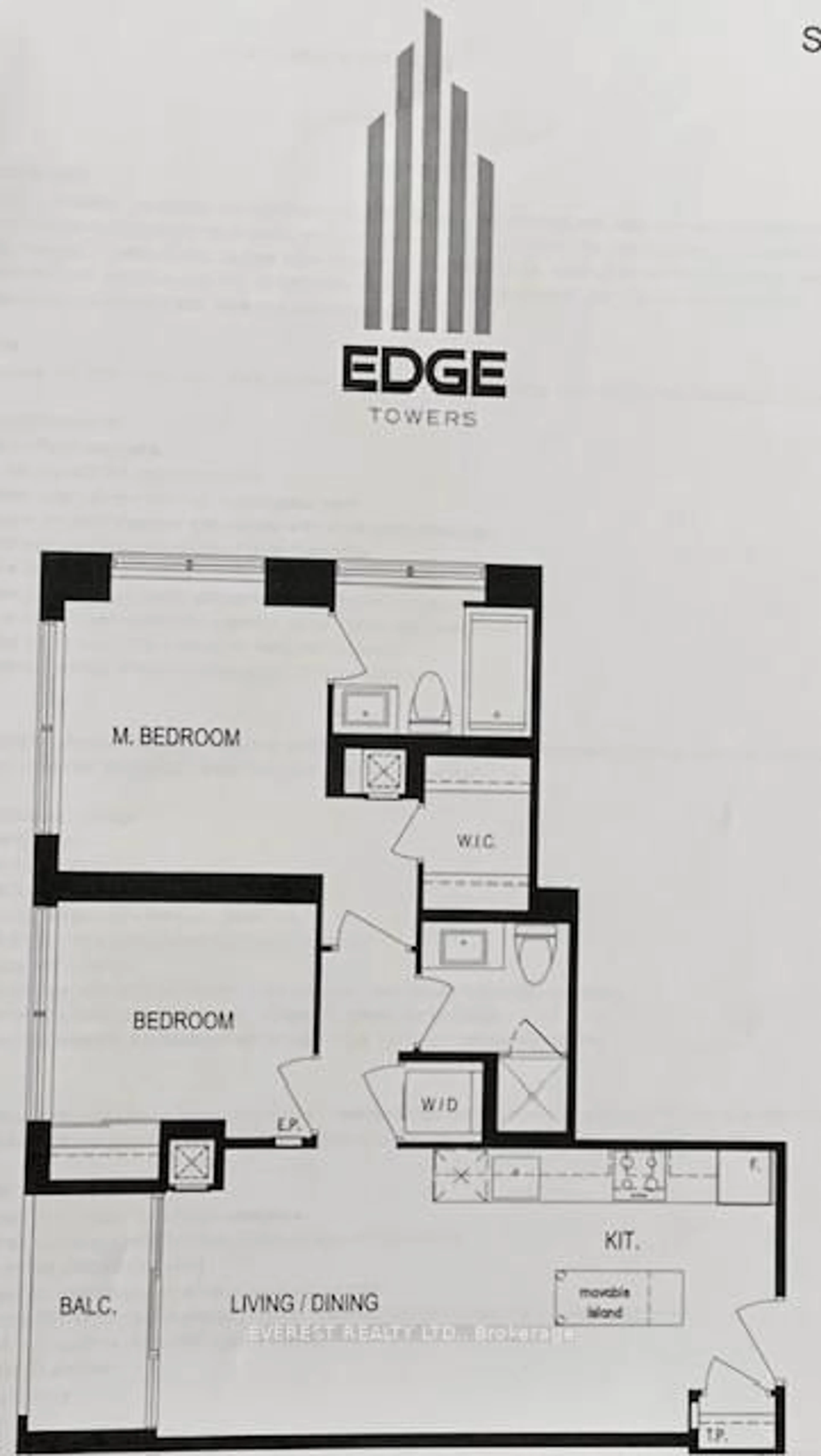 Floor plan for 36 Elm Dr #2409, Mississauga Ontario L5B 0N3