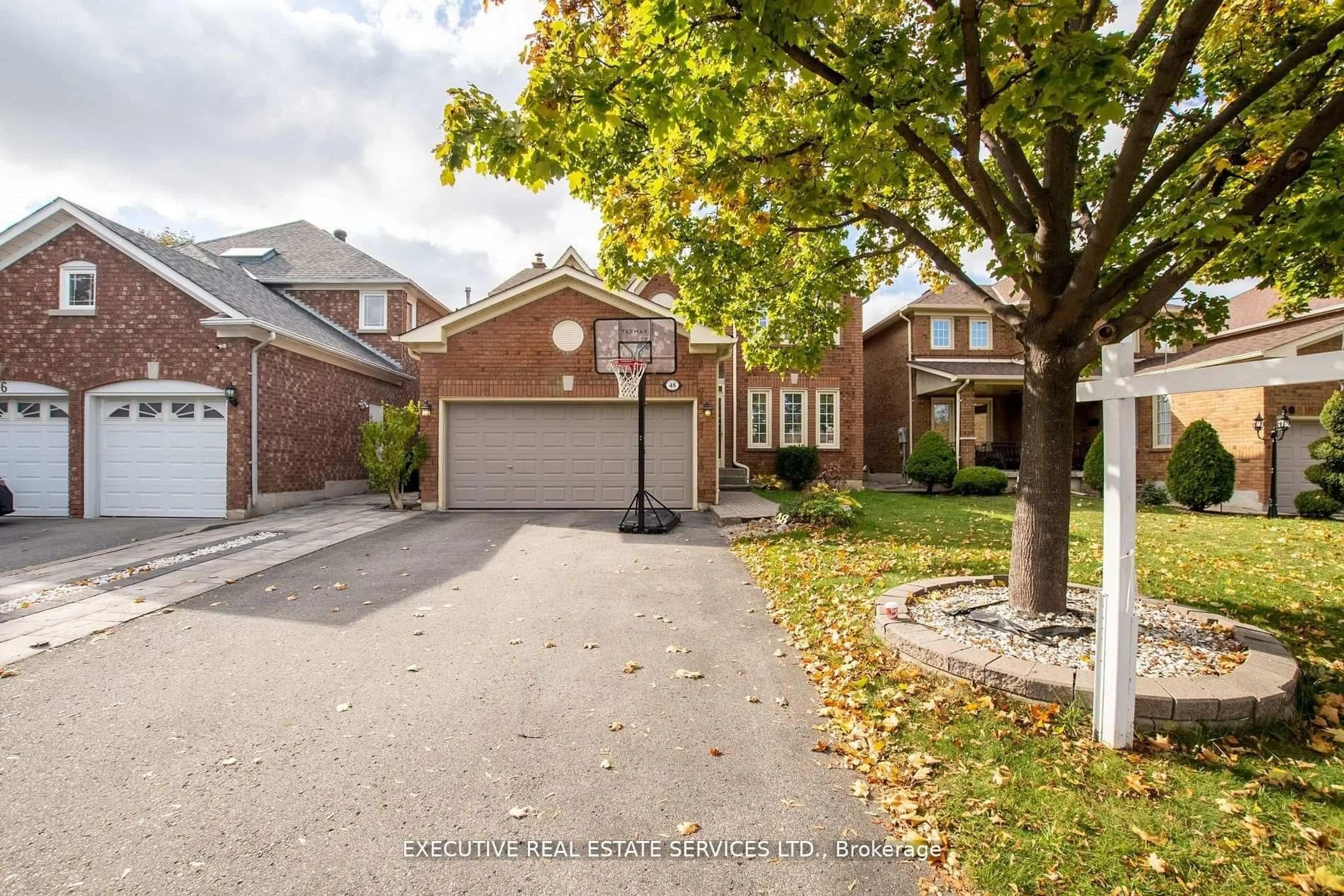 Home with brick exterior material, street for 48 Eagleridge Dr, Brampton Ontario L6R 1E9