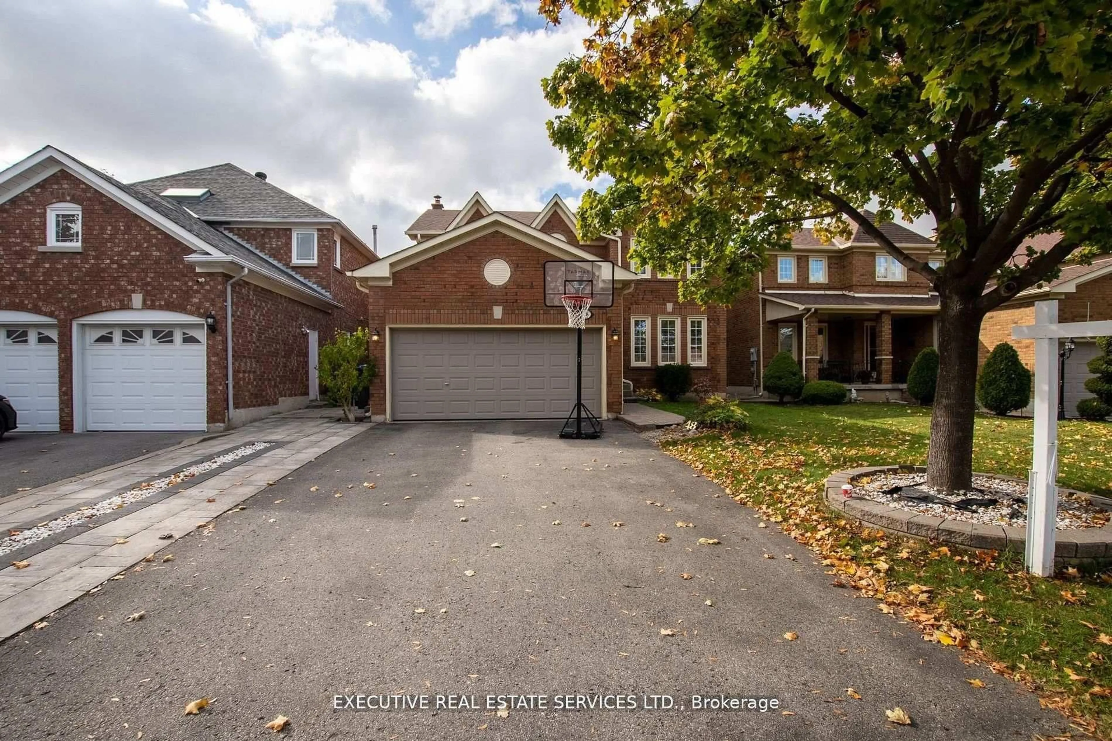 Home with brick exterior material, street for 48 Eagleridge Dr, Brampton Ontario L6R 1E9