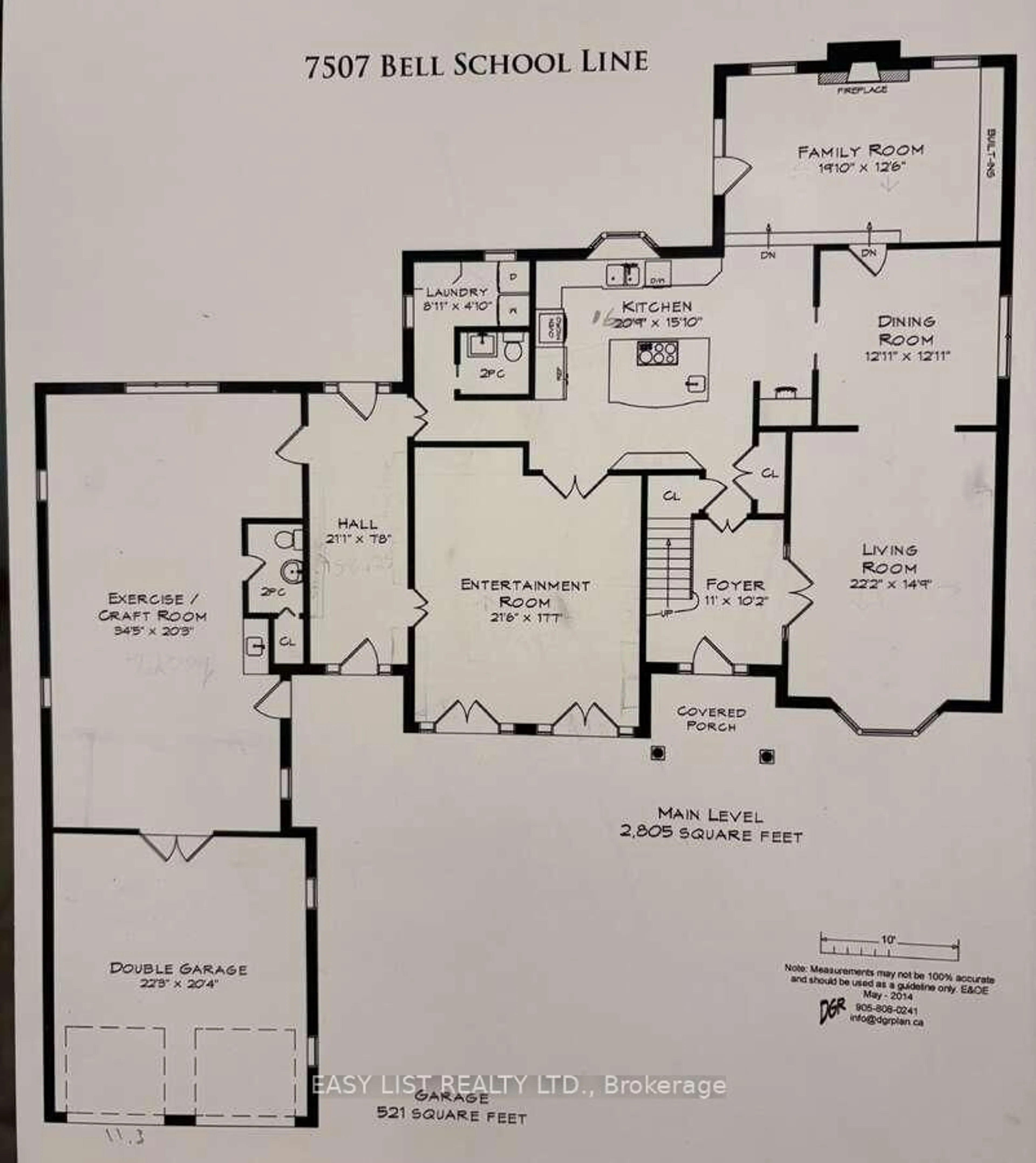 Floor plan for 7507 Bell School Line, Milton Ontario L9T 2Y1
