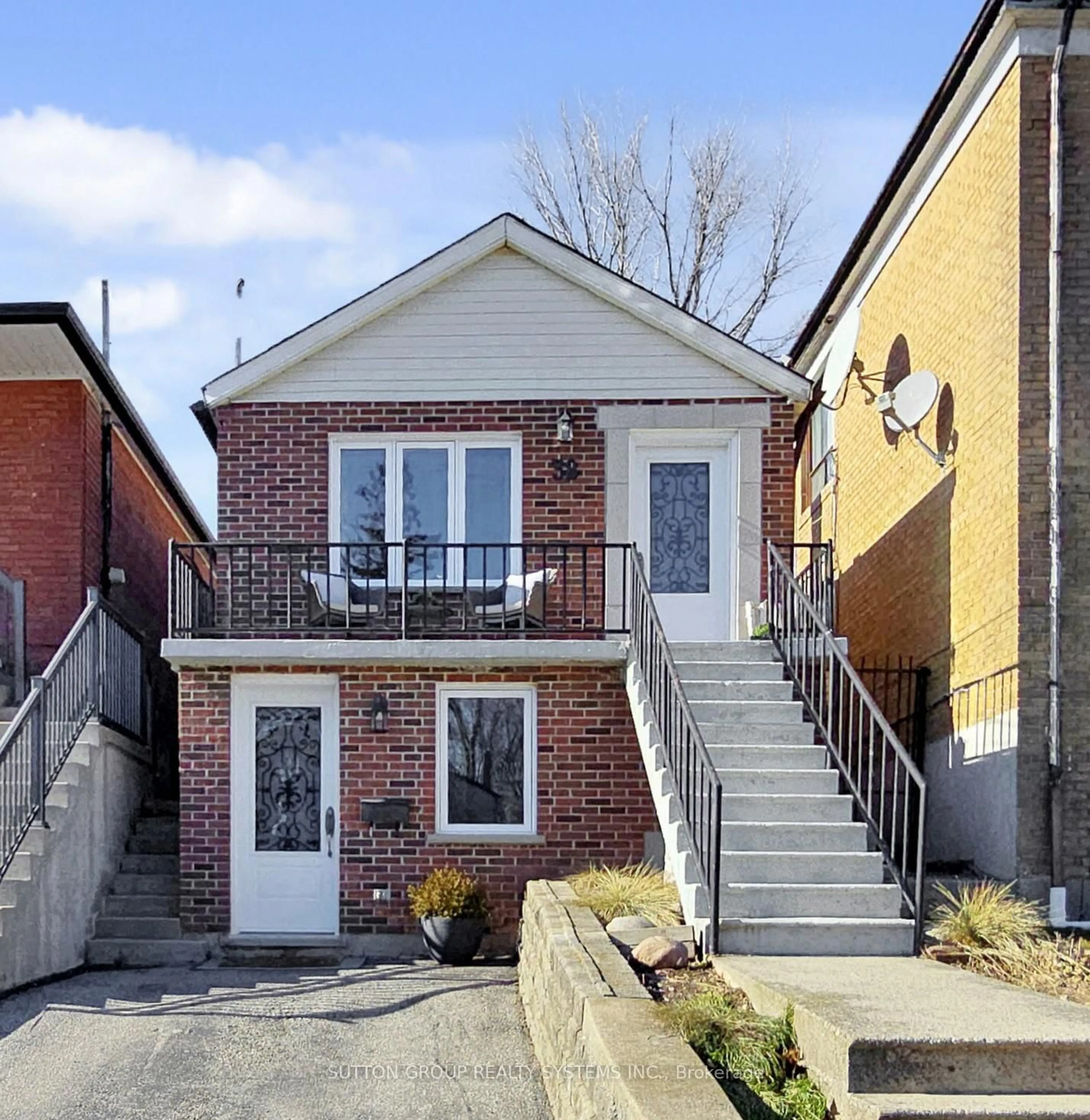 Home with brick exterior material, street for 38 Donald Ave, Toronto Ontario M6M 1K1