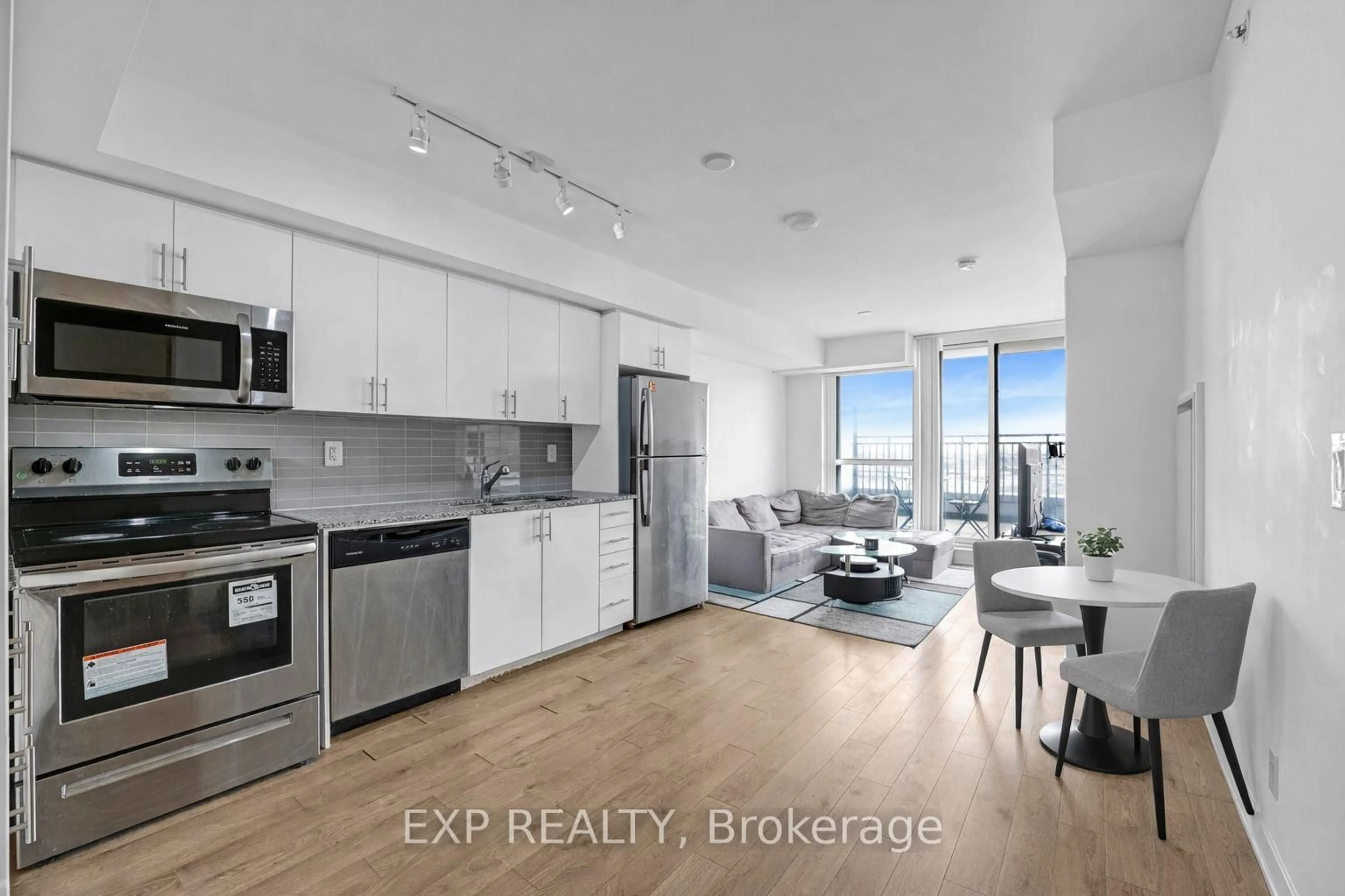 Open concept kitchen, unknown for 3091 Dufferin St #703, Toronto Ontario M6A 0C4