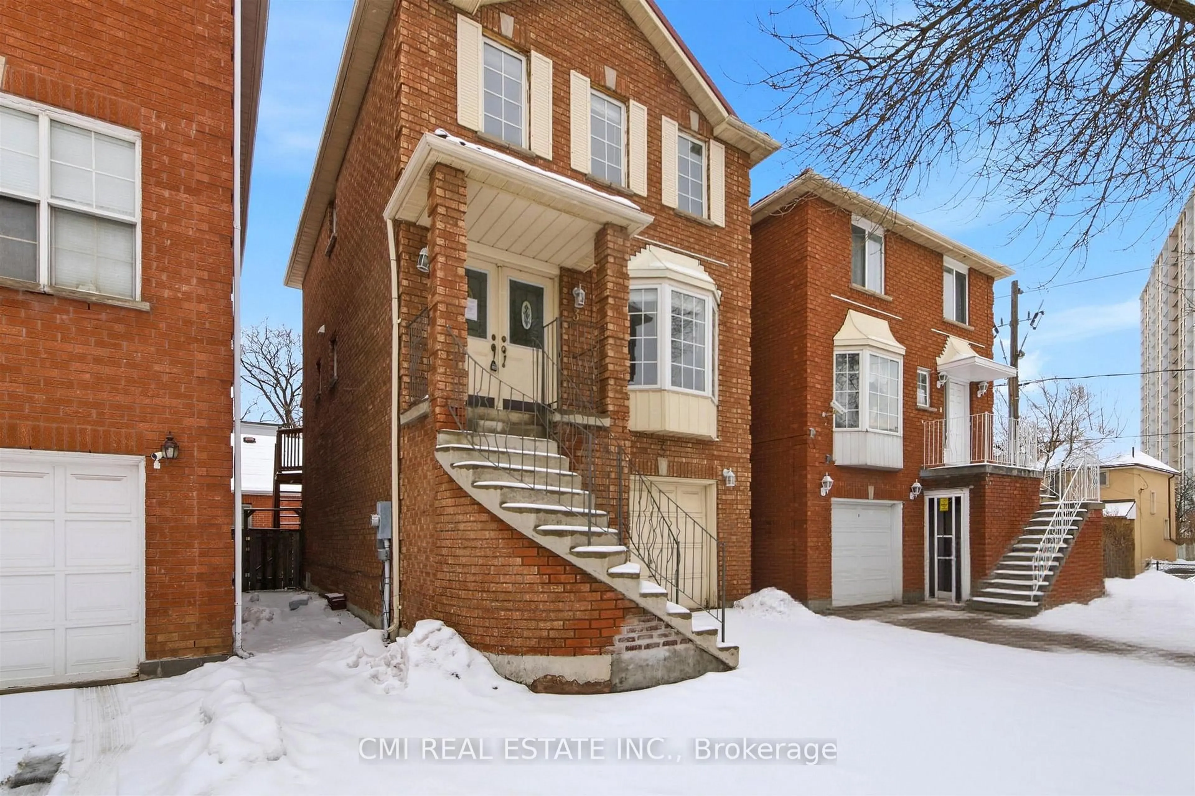 Home with brick exterior material, street for 3 Forest Point Dr, Toronto Ontario M6M 5E8